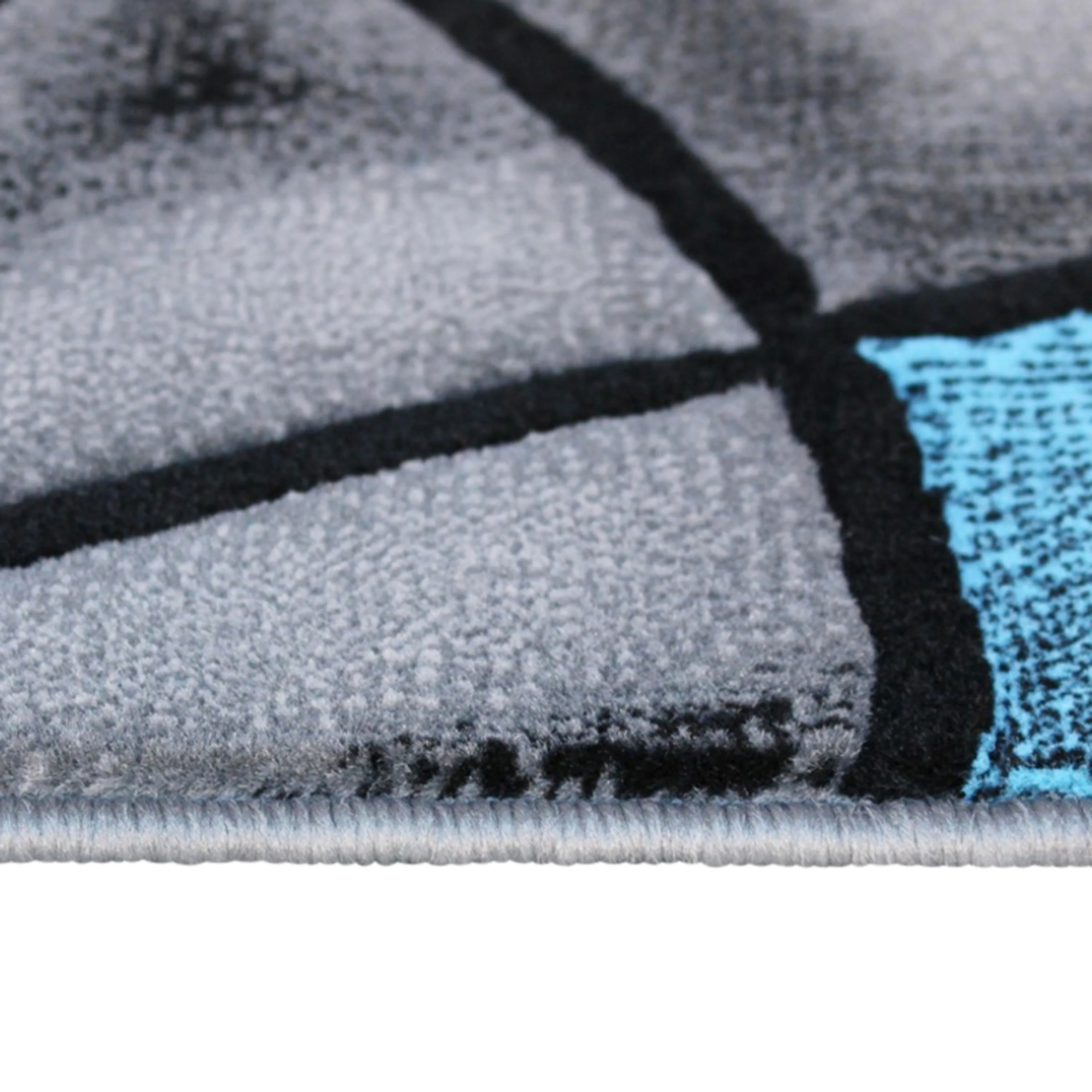 Modern Olefin Accent Area Rug - Abstract Pattern