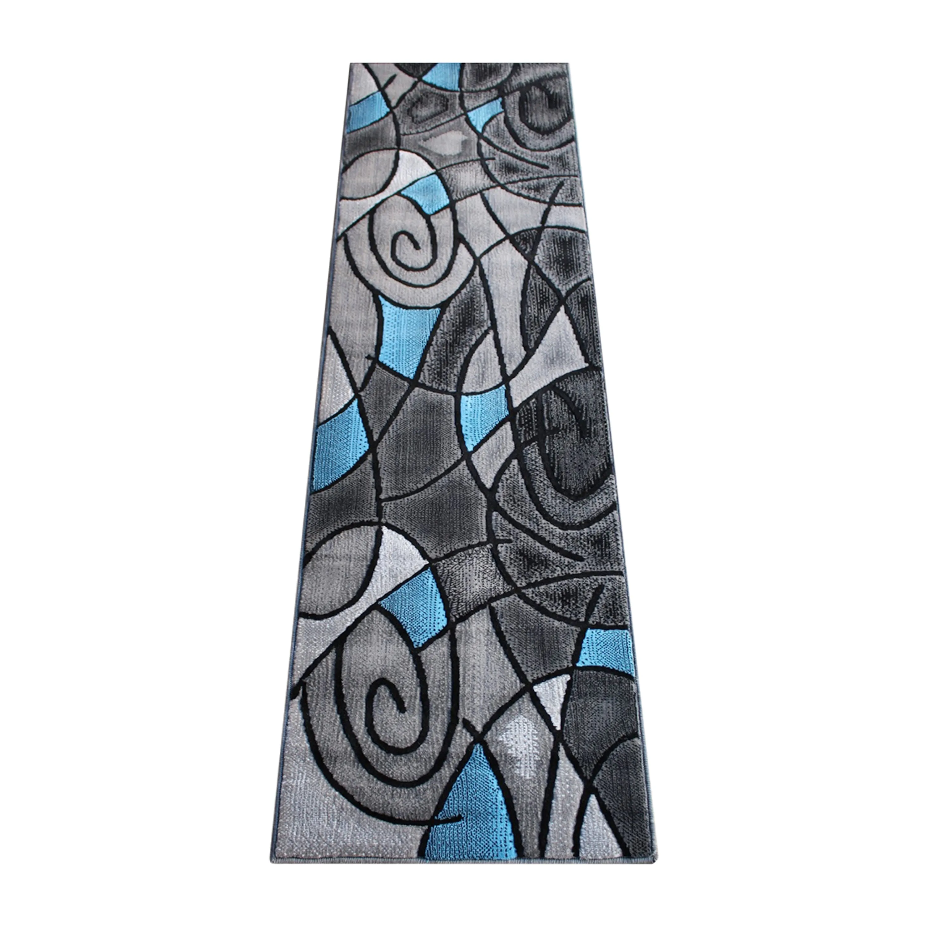 Modern Olefin Accent Area Rug - Abstract Pattern