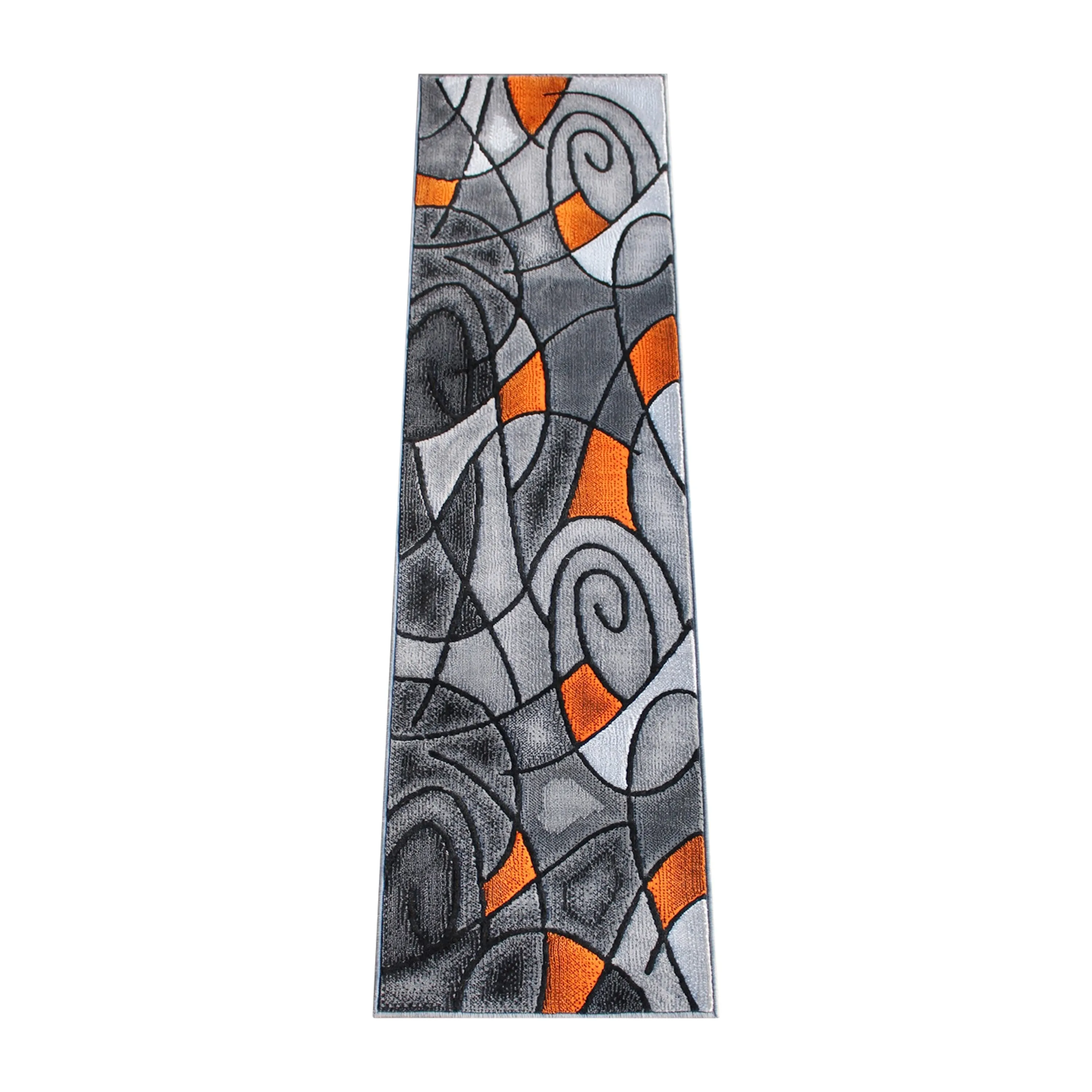 Modern Olefin Accent Area Rug - Abstract Pattern