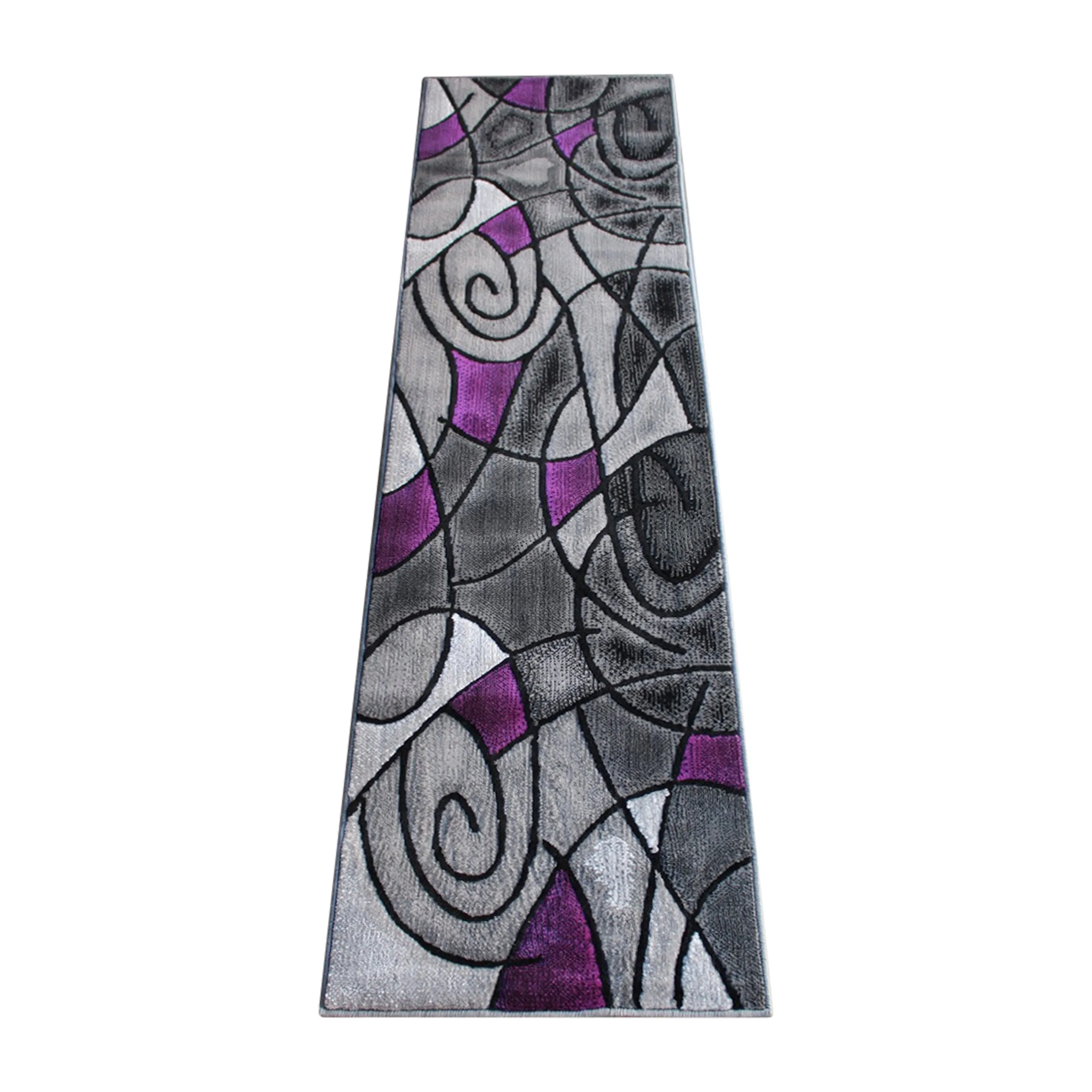 Modern Olefin Accent Area Rug - Abstract Pattern