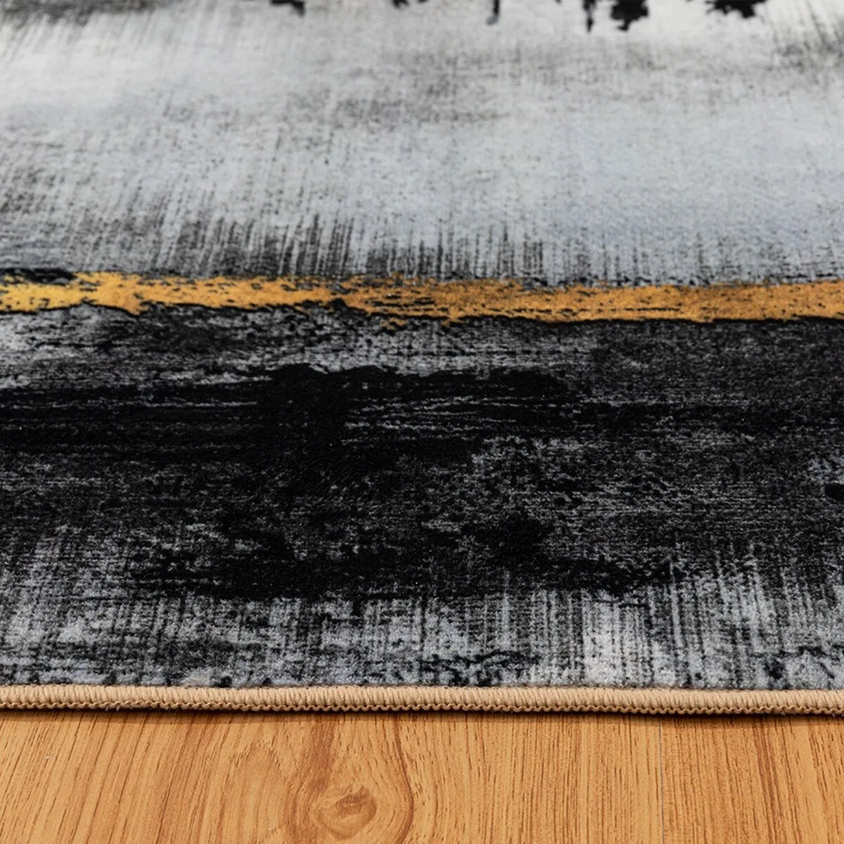 Modern Plant Abstract Area Rugs No-Shedding. Low Pile Foldable Carpet