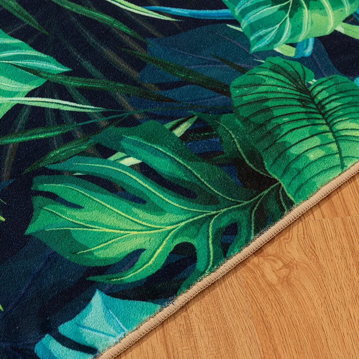 Modern Plant Abstract Area Rugs No-Shedding. Low Pile Foldable Carpet
