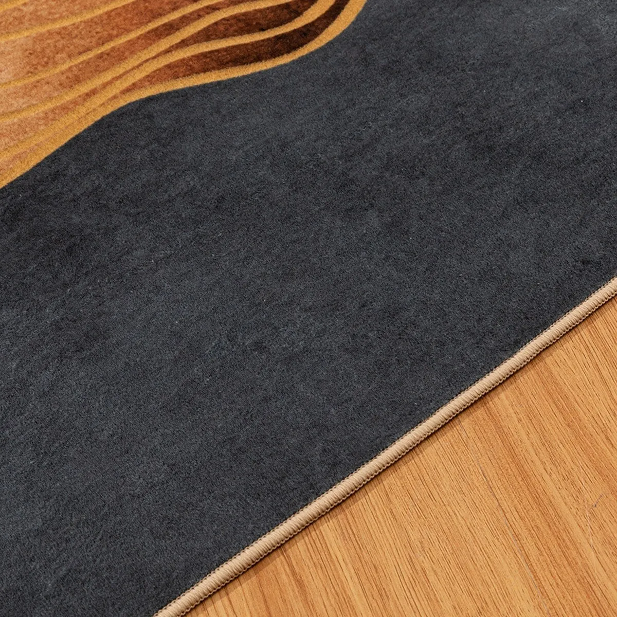 Modern Plant Abstract Area Rugs No-Shedding. Low Pile Foldable Carpet