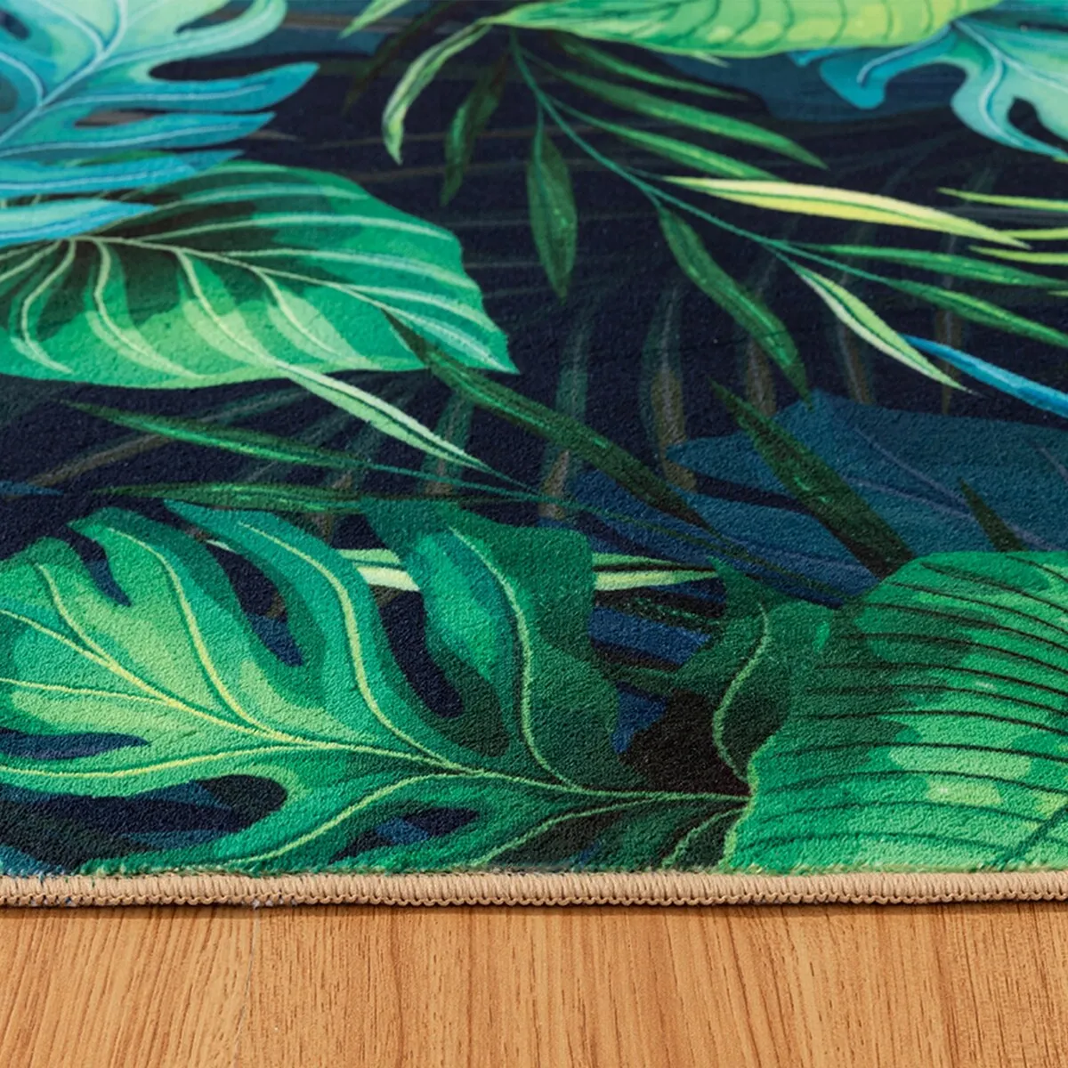 Modern Plant Abstract Area Rugs No-Shedding. Low Pile Foldable Carpet
