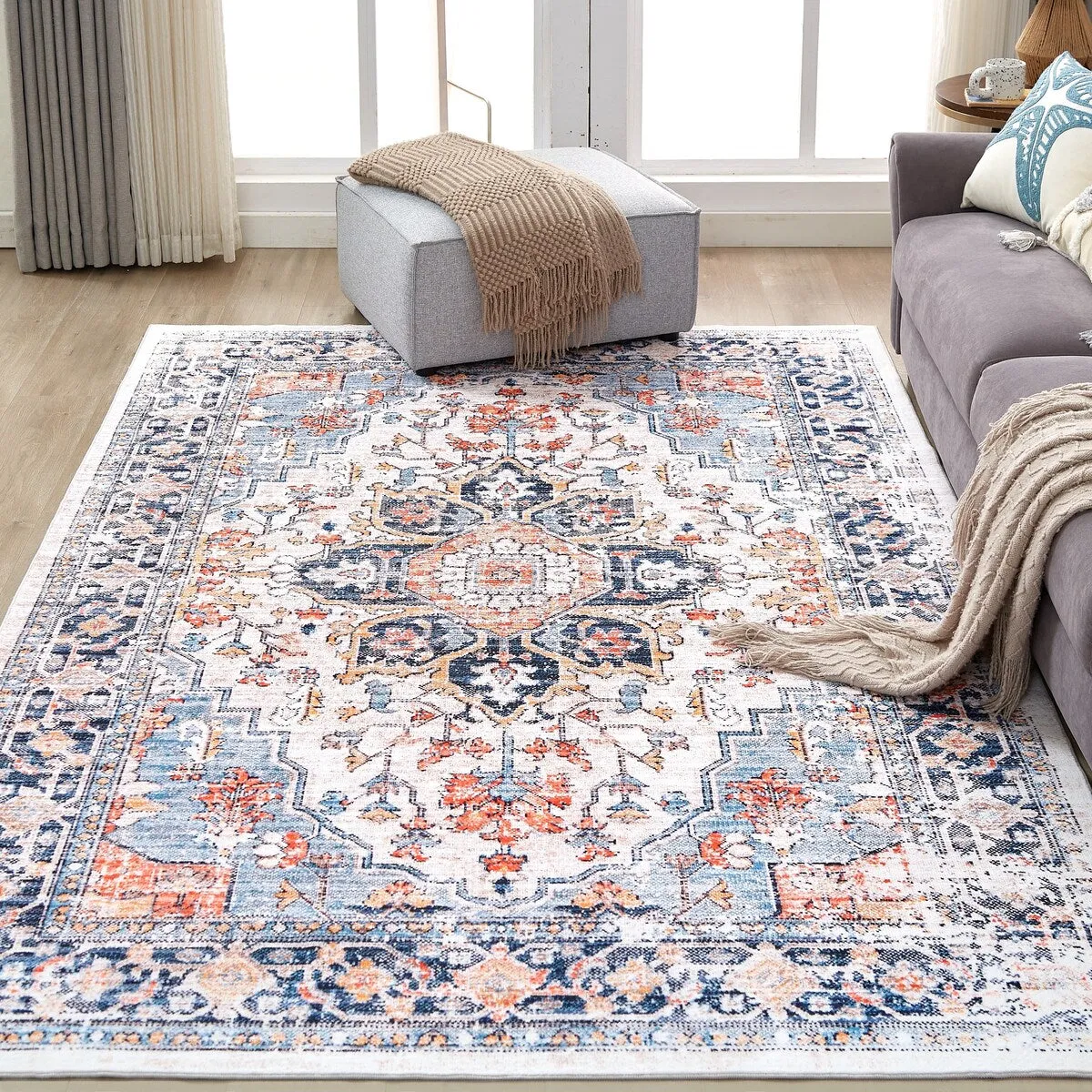 Modern simple pearl velvet fabric carpet