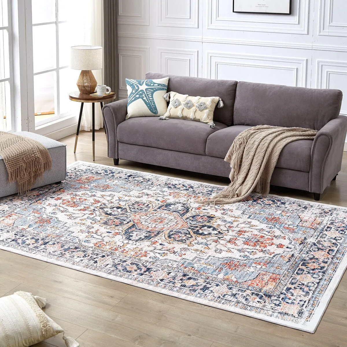 Modern simple pearl velvet fabric carpet