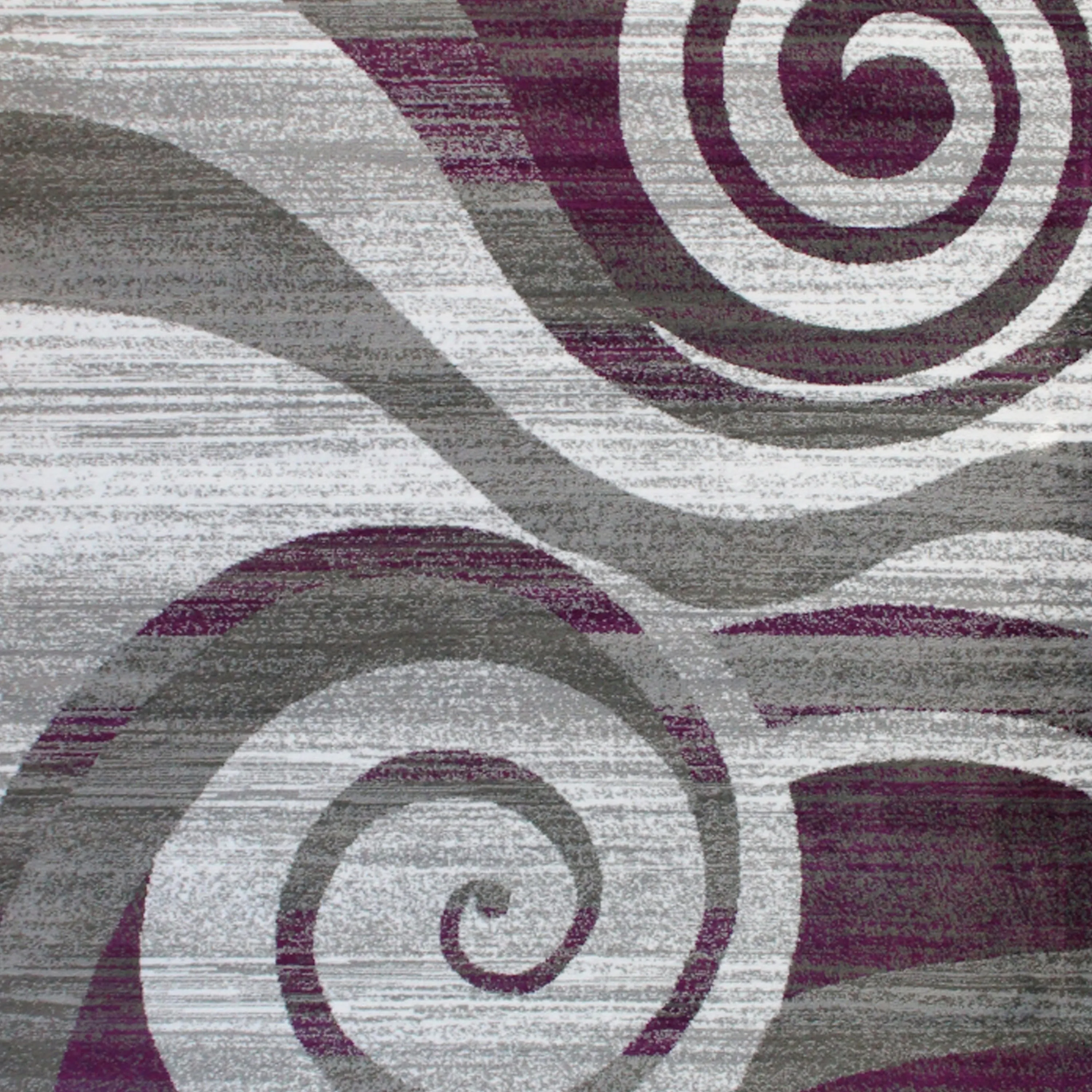 Modern Swirl Design Olefin Area Rug