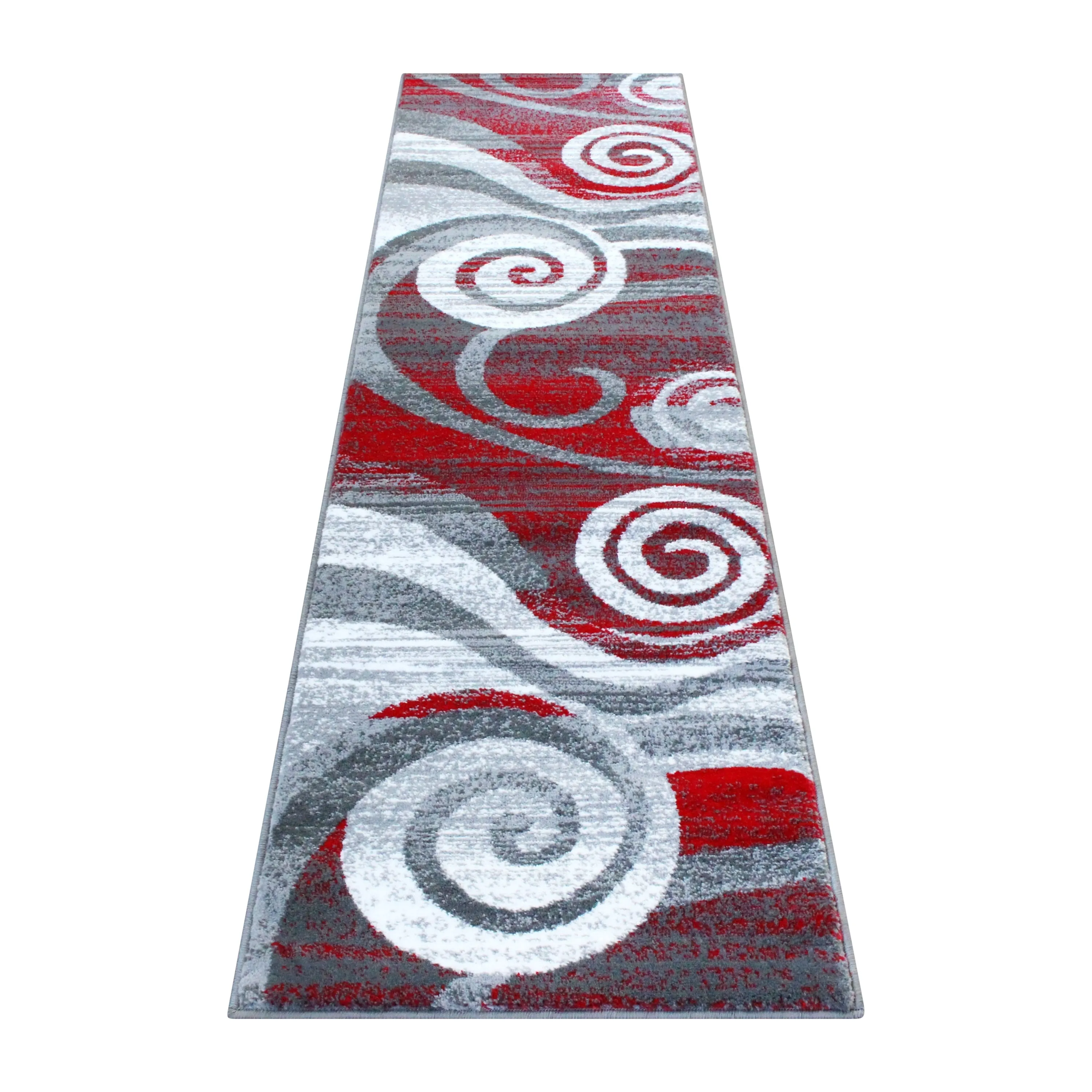 Modern Swirl Design Olefin Area Rug