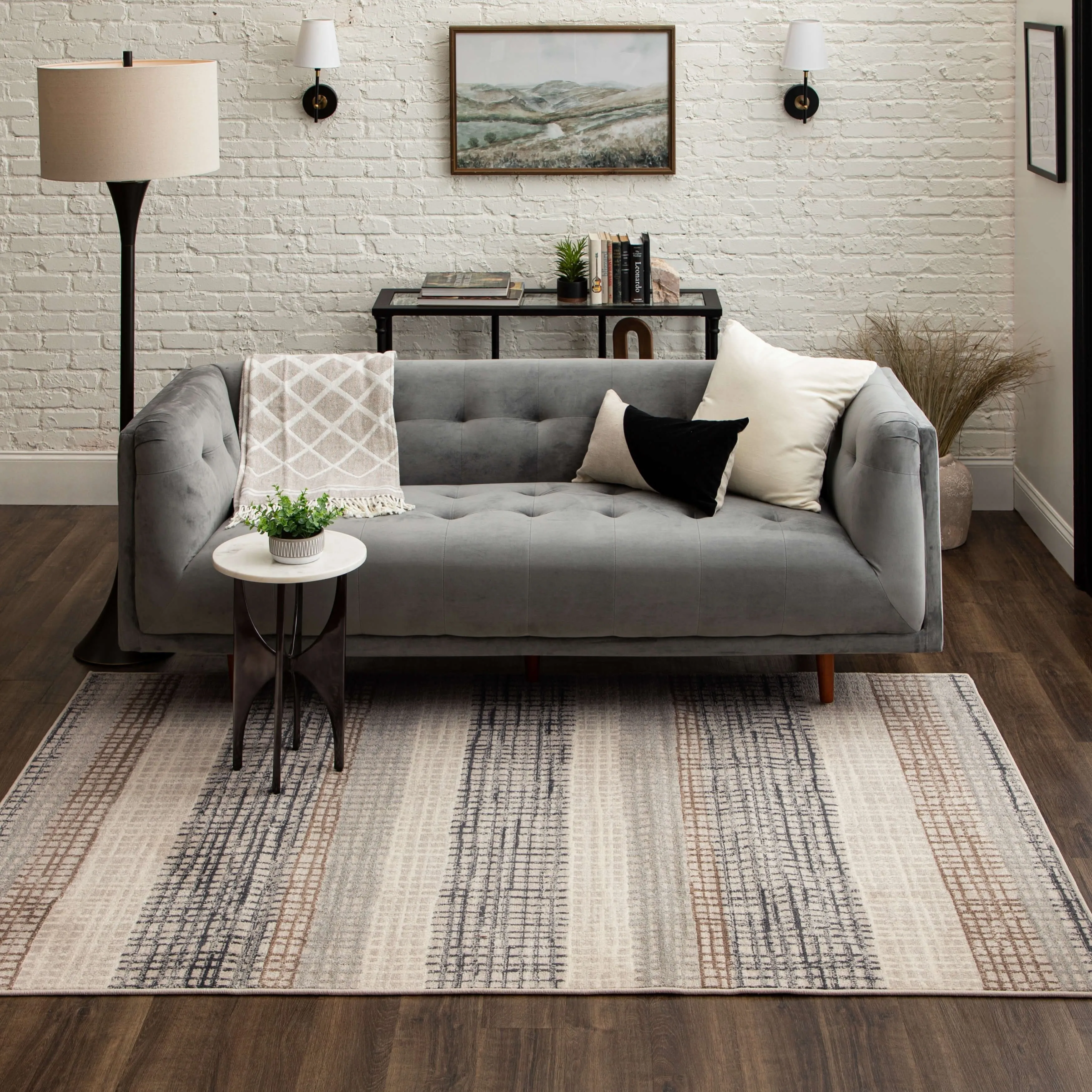 Mohawk Home Reed Abstract Geometric Stripe Area Rug