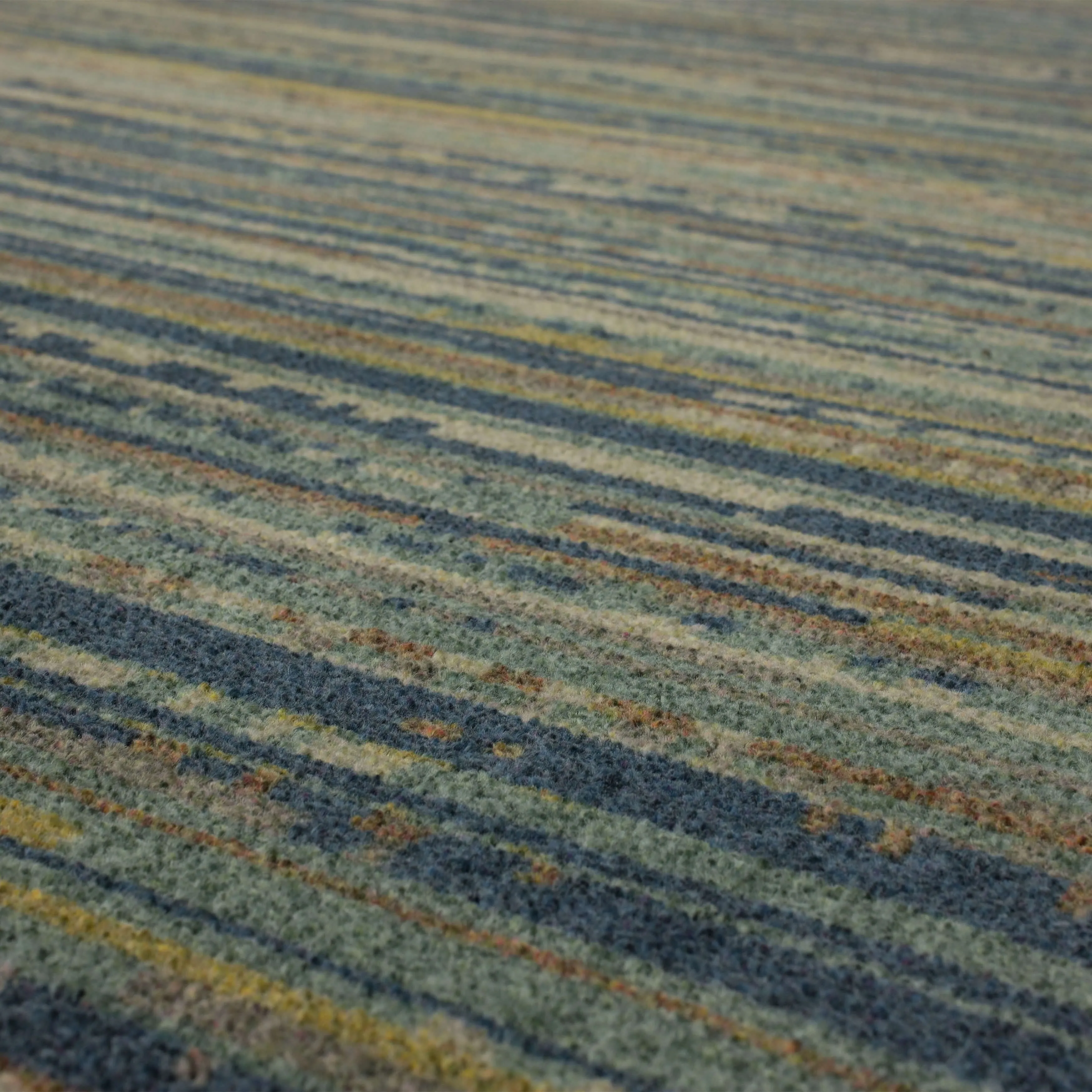 Mohawk Home Santos Blue Transitional Striped Area Rug