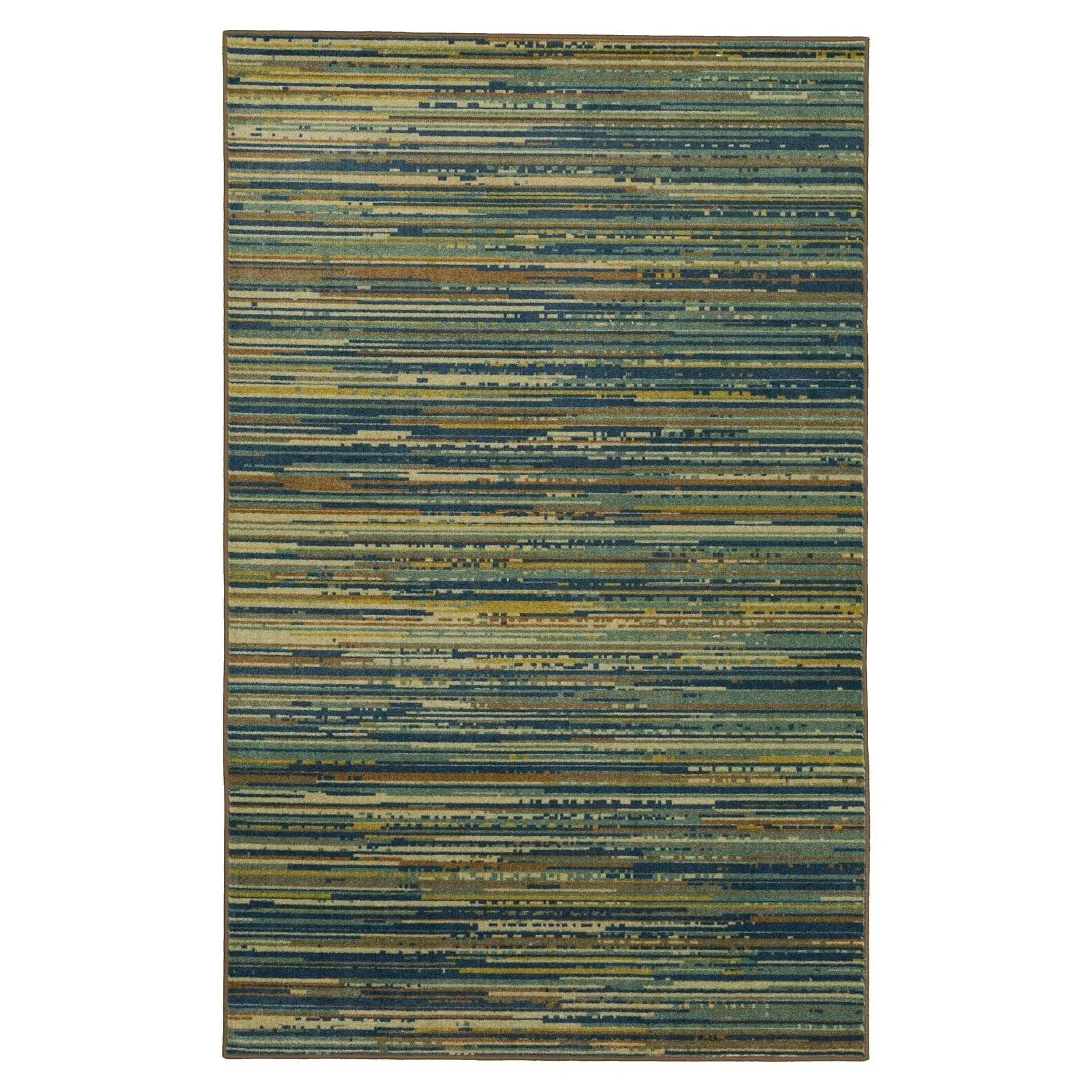 Mohawk Home Santos Blue Transitional Striped Area Rug