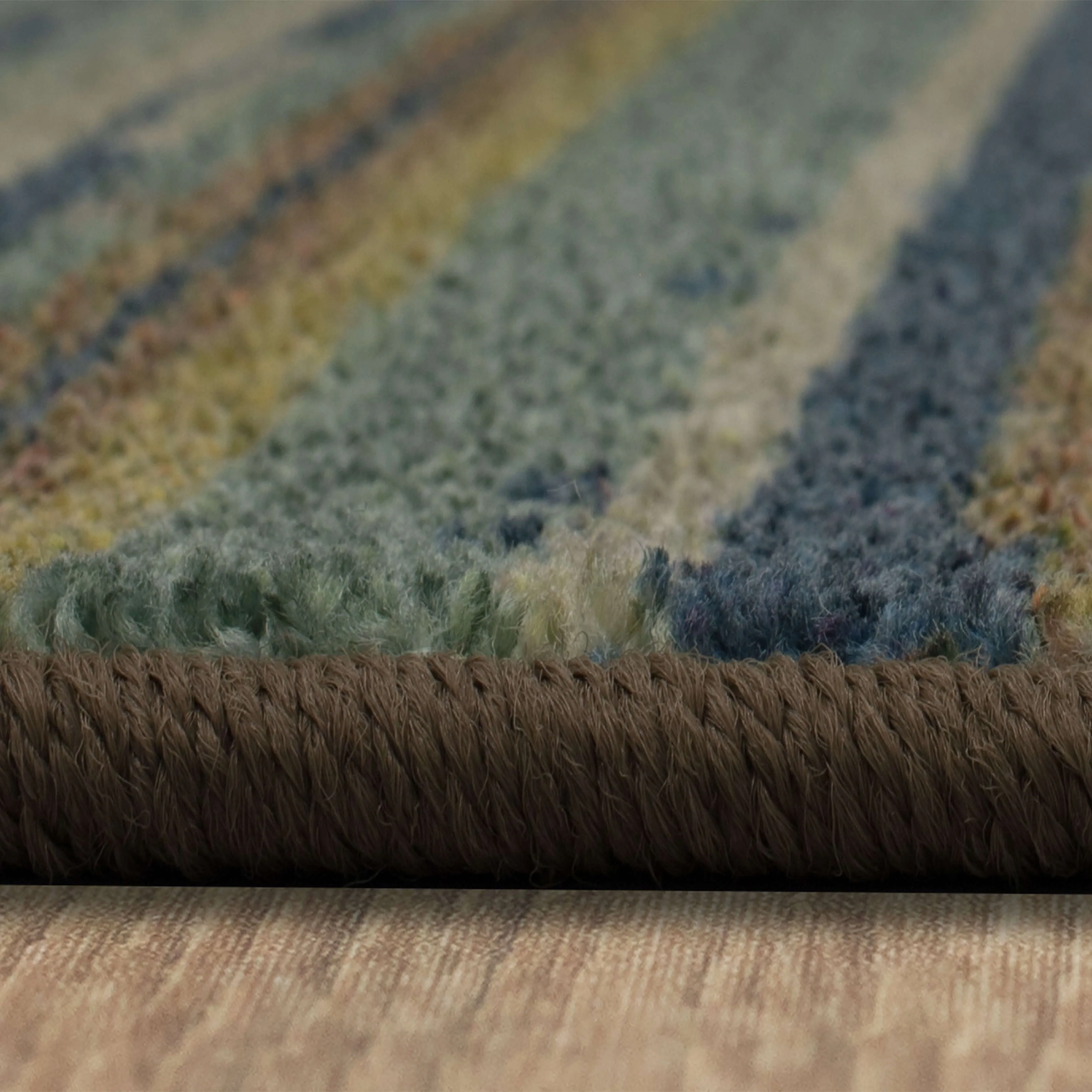 Mohawk Home Santos Blue Transitional Striped Area Rug