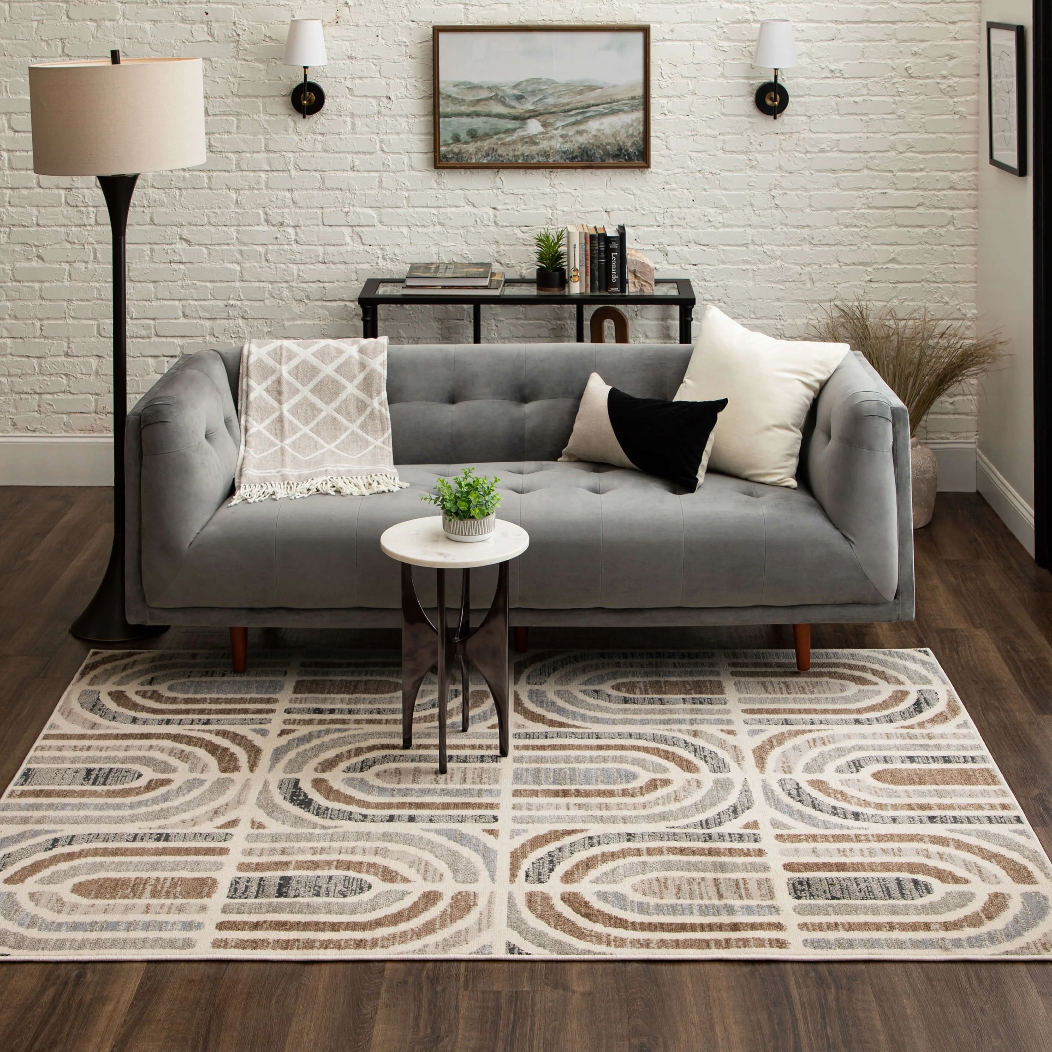 Mohawk Home Westpoint Modern Geometric Stripe Area Rug