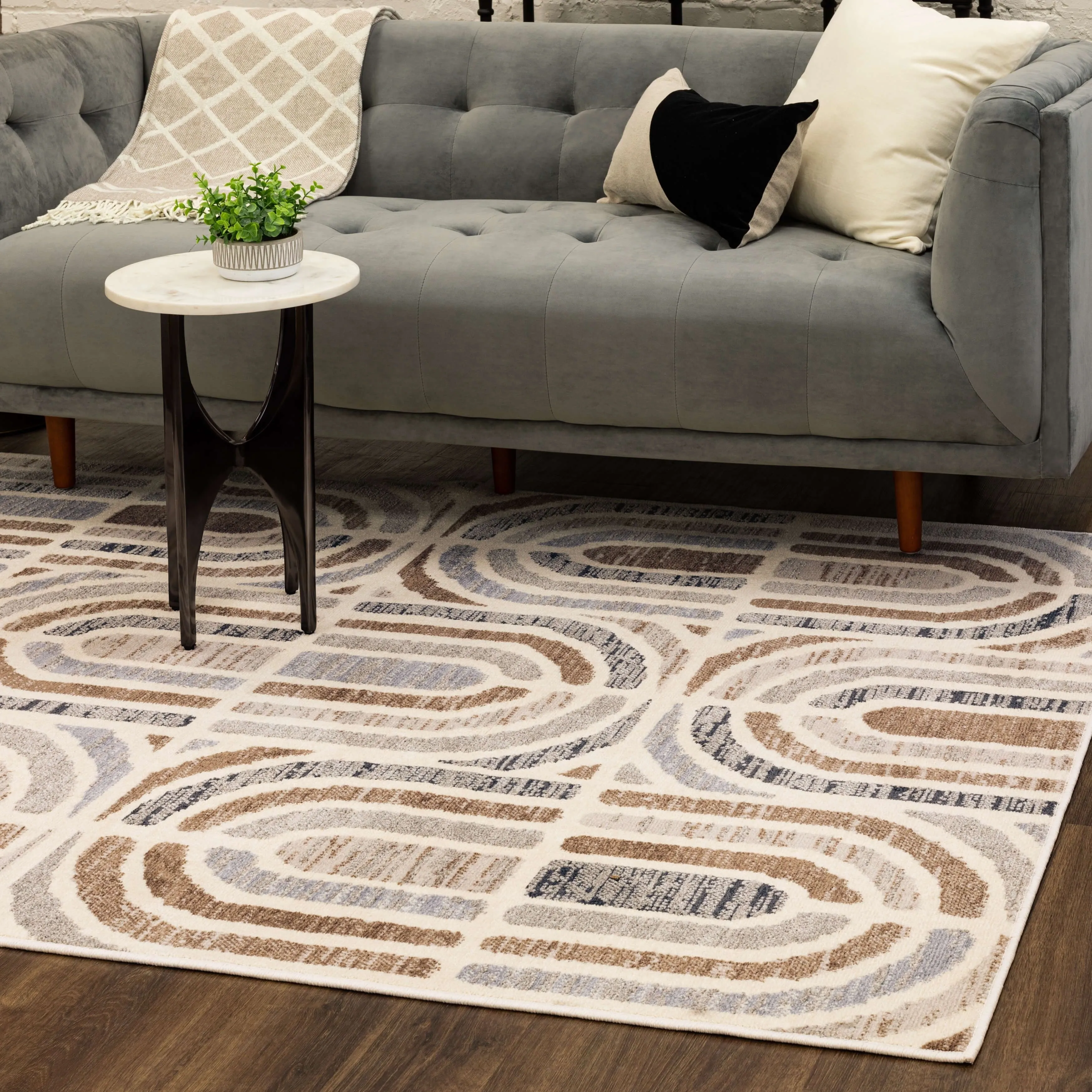 Mohawk Home Westpoint Modern Geometric Stripe Area Rug