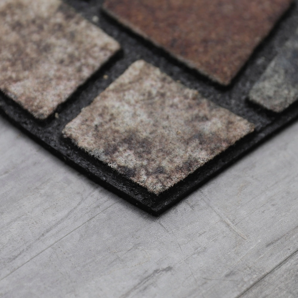 Mohawk Home Mosaic Mythos Stone All Weather Recycled Rubber Slice Door Mat - 1'11 x 2'11