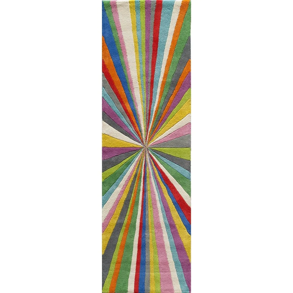 Momeni Delhi Hand Tufted Wool Contemporary Striped Area Rug