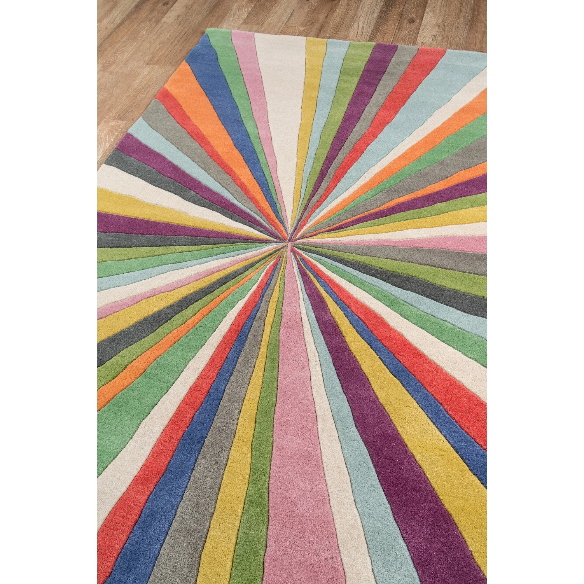 Momeni Delhi Hand Tufted Wool Contemporary Striped Area Rug