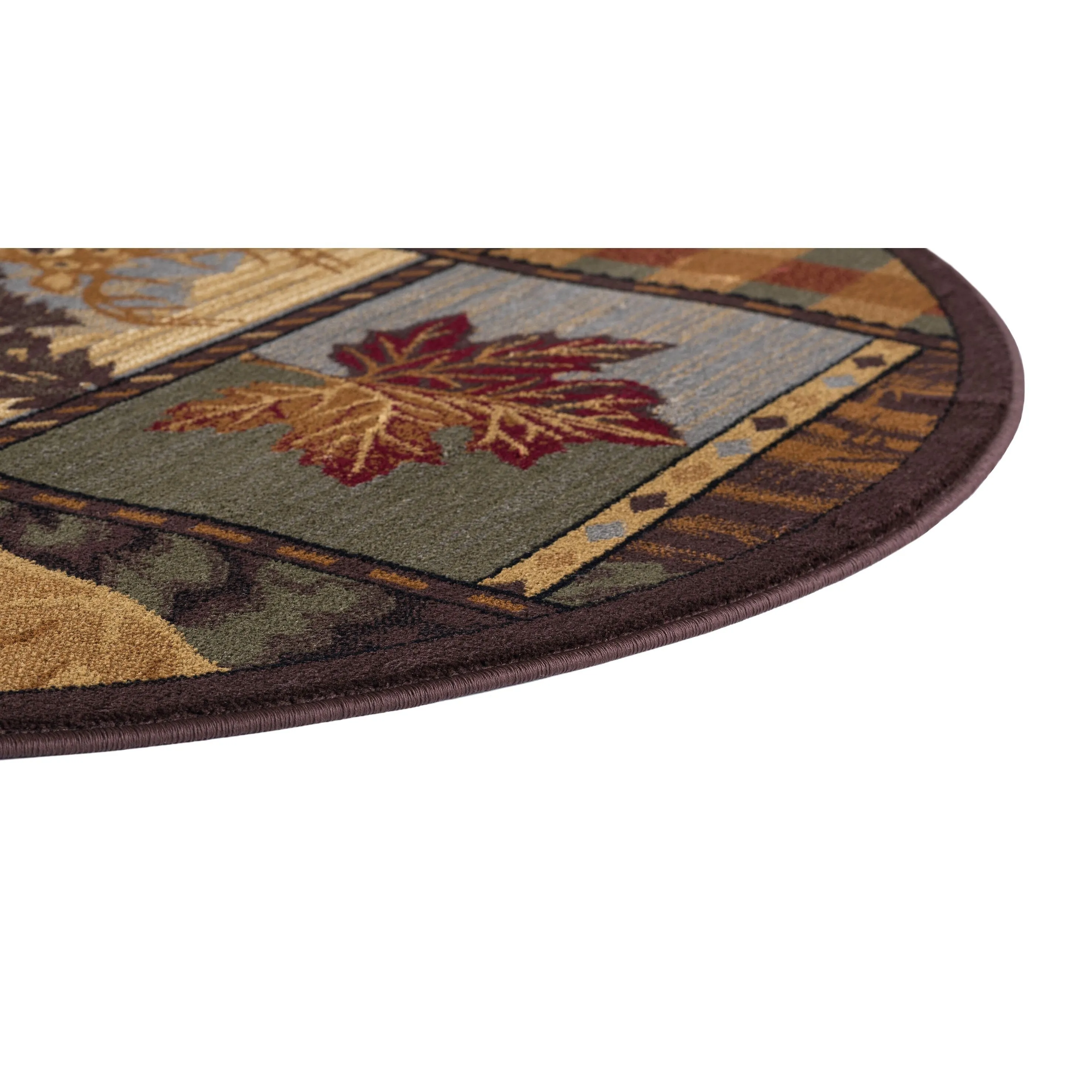 Natural Lodge Novelty Graphic Indoor Area Rug