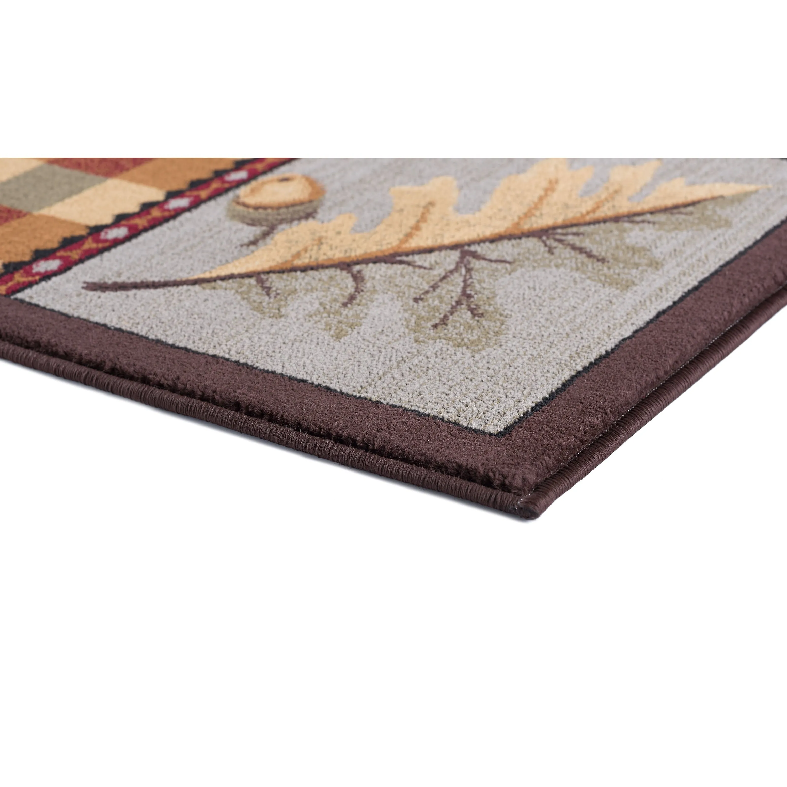 Natural Lodge Novelty Graphic Indoor Area Rug