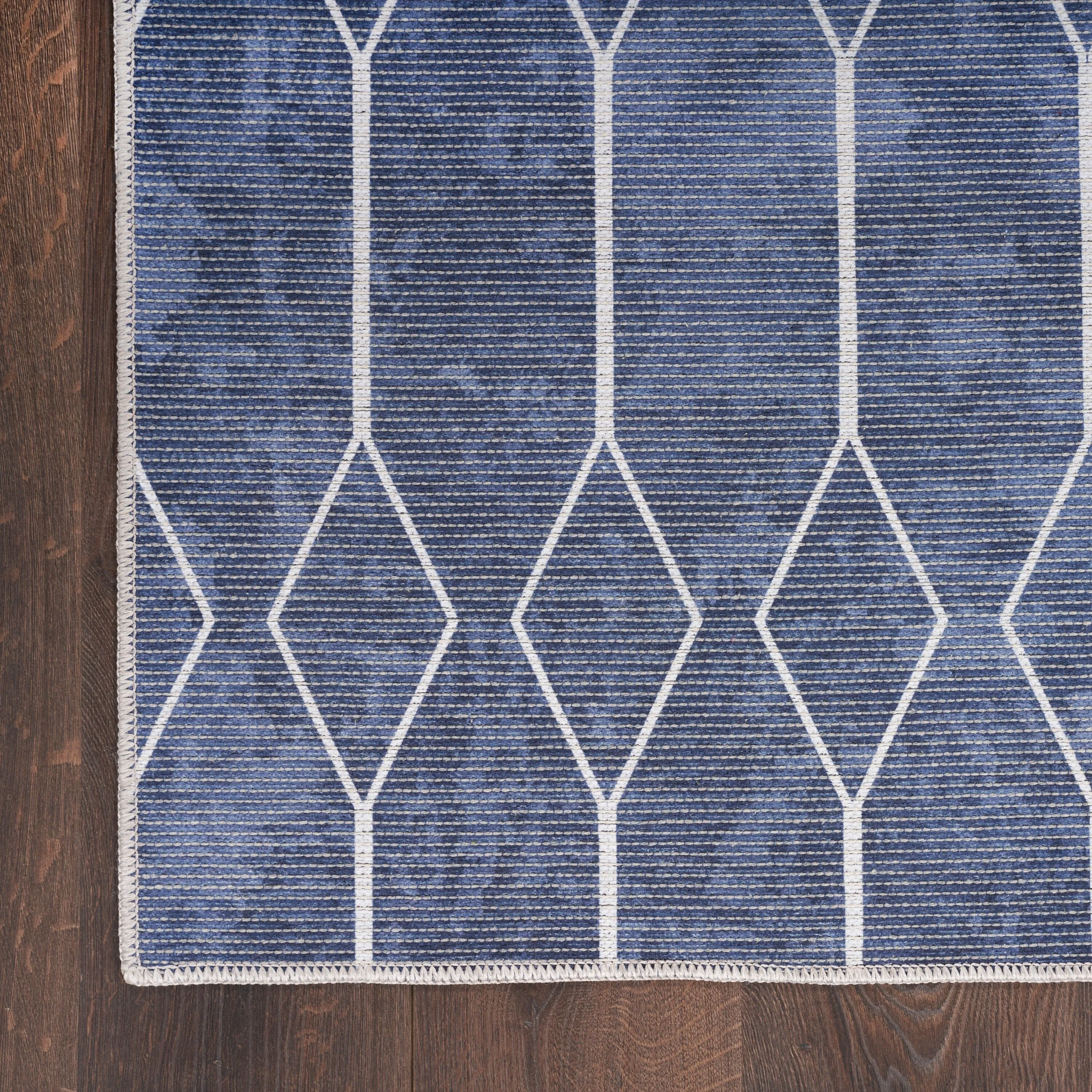 New Concept Washables Indoor only Geometric Machine Washable Area Rug