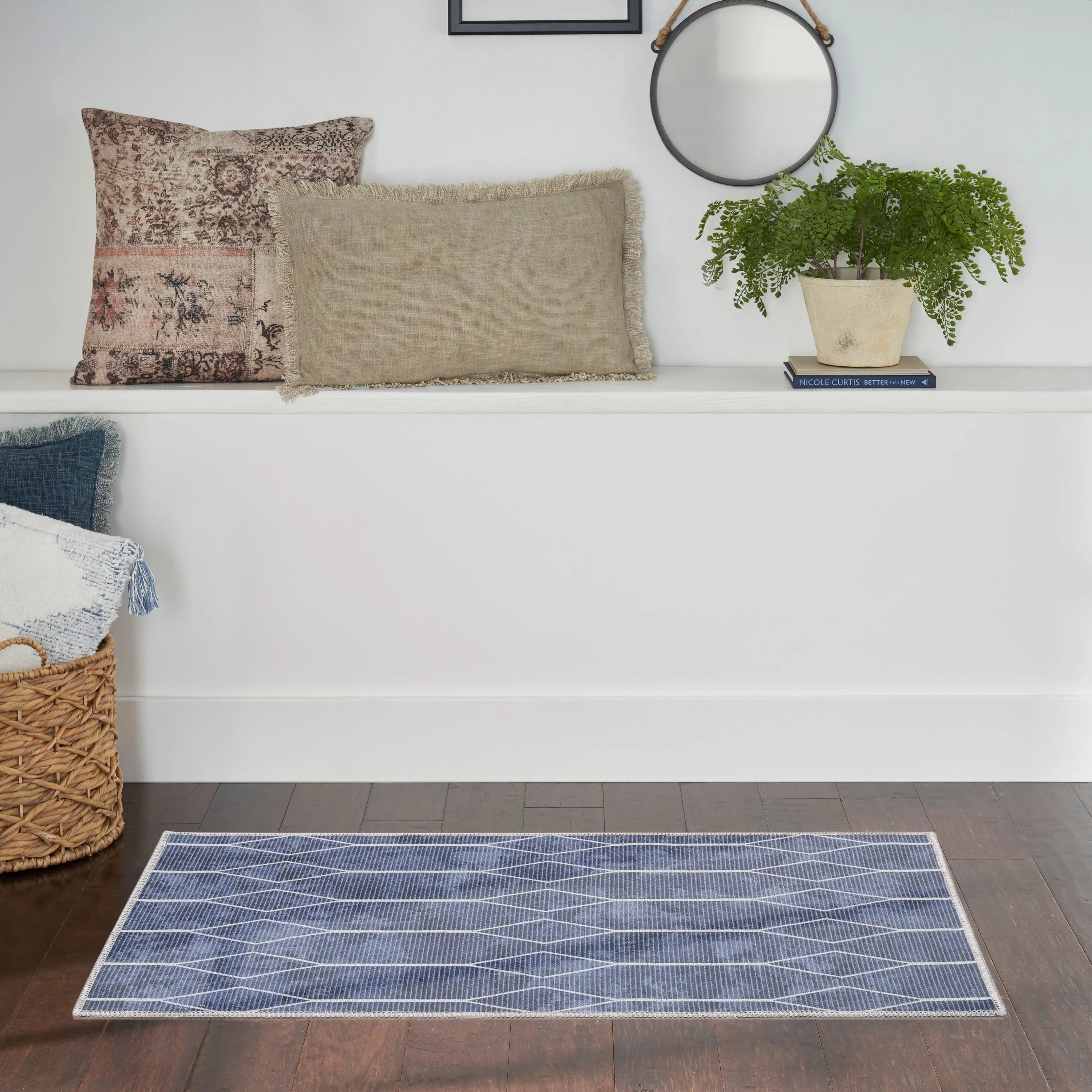 New Concept Washables Indoor only Geometric Machine Washable Area Rug