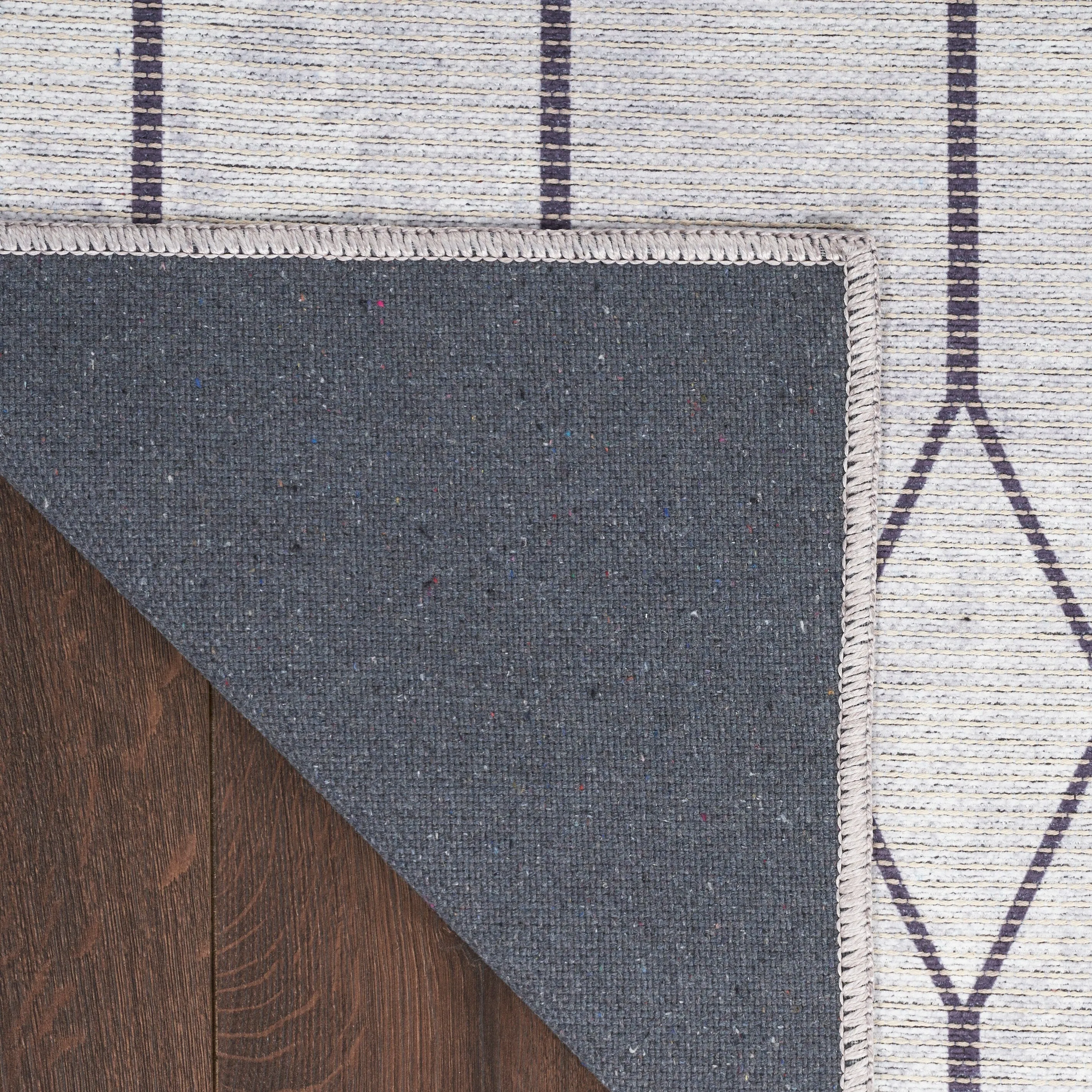 New Concept Washables Indoor only Geometric Machine Washable Area Rug