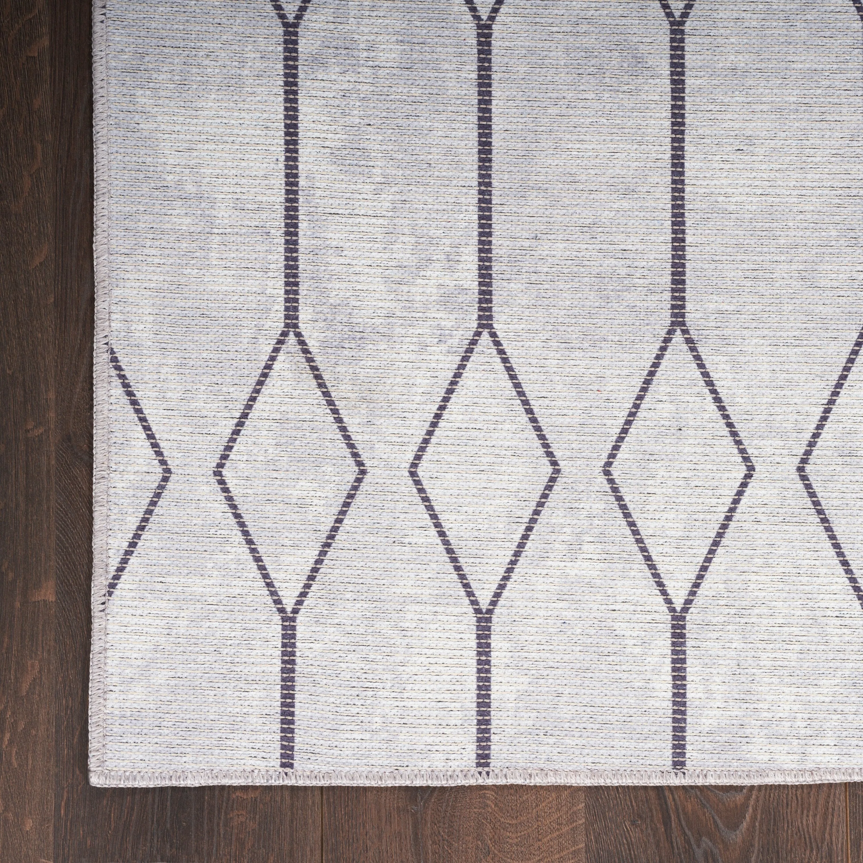 New Concept Washables Indoor only Geometric Machine Washable Area Rug