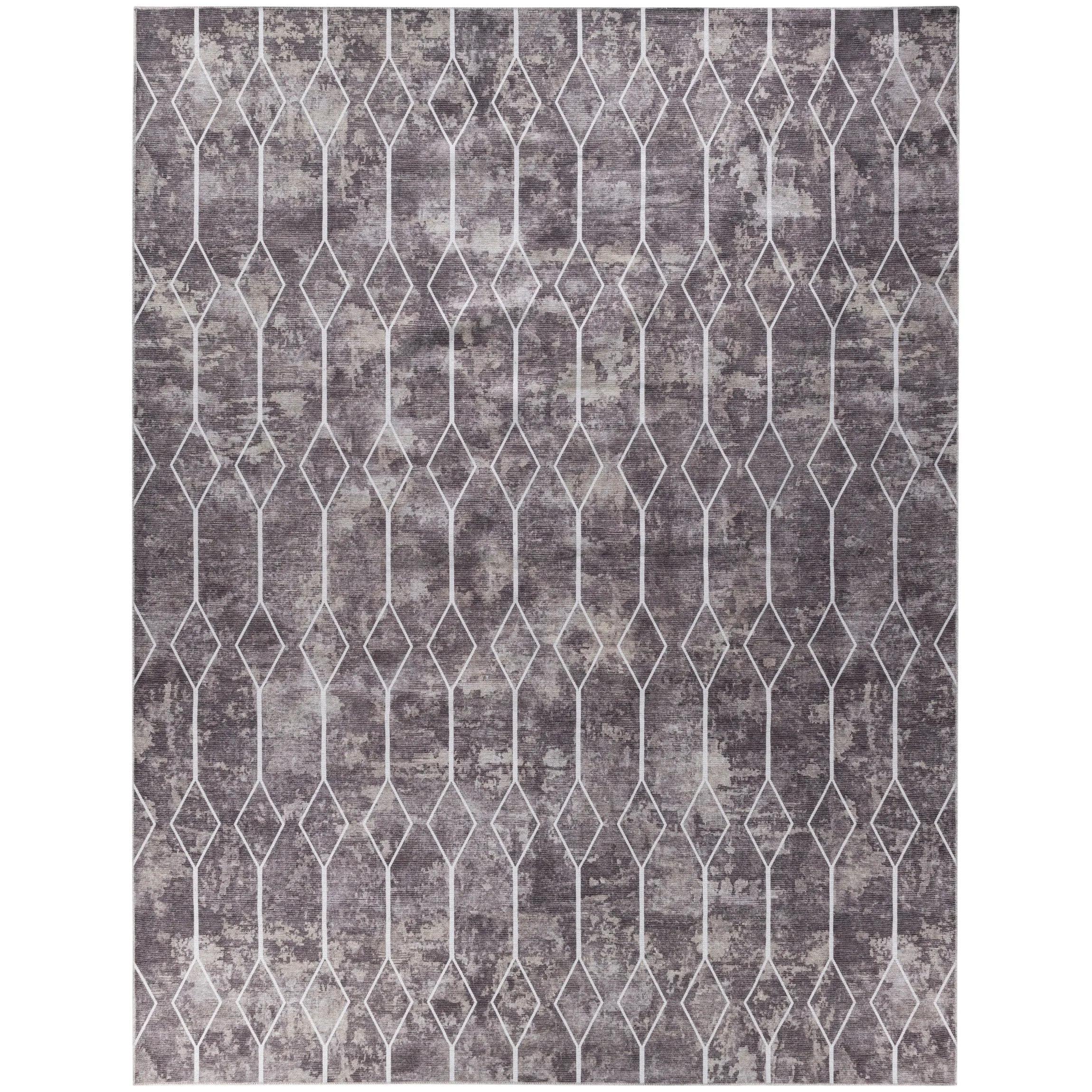 New Concept Washables Indoor only Geometric Machine Washable Area Rug