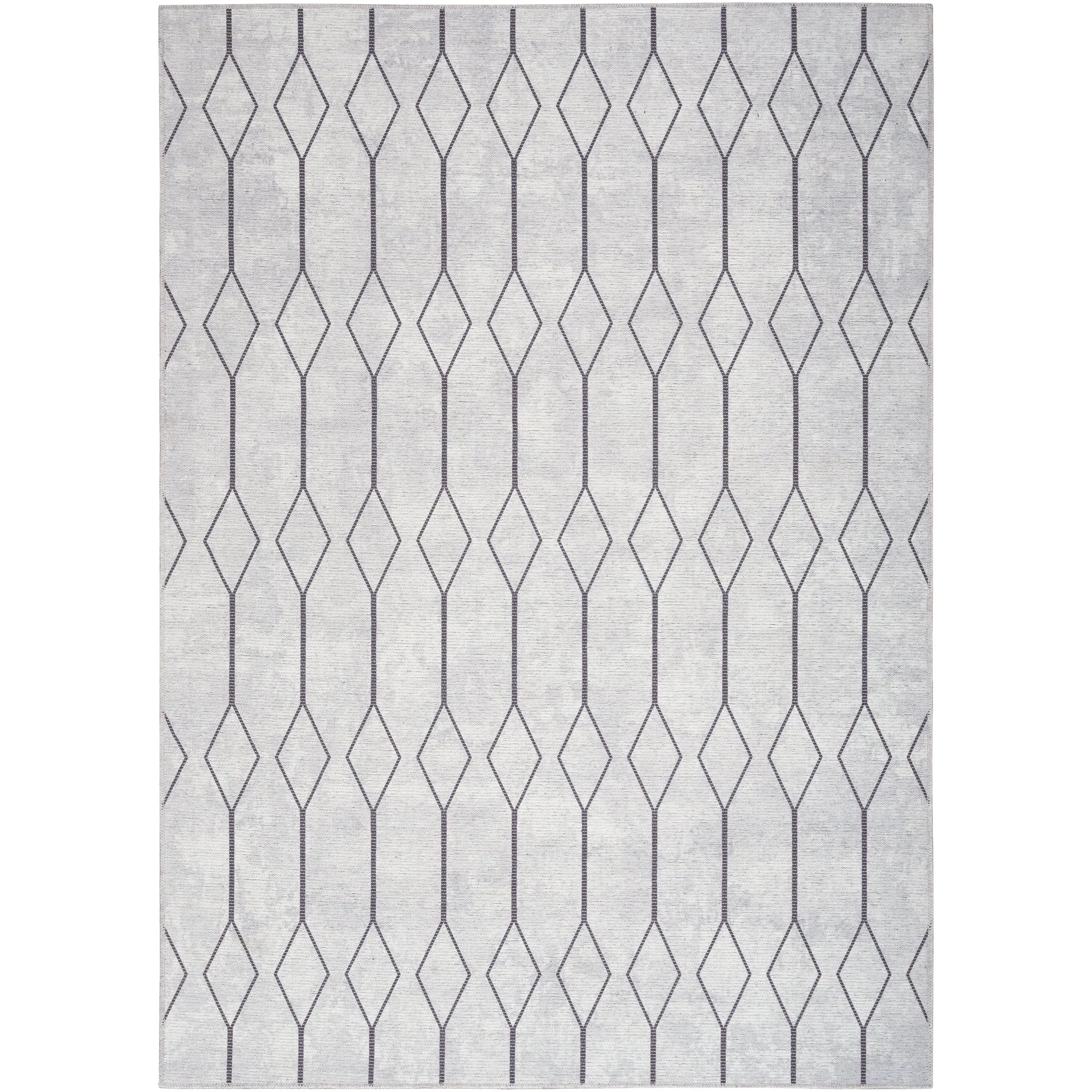 New Concept Washables Indoor only Geometric Machine Washable Area Rug