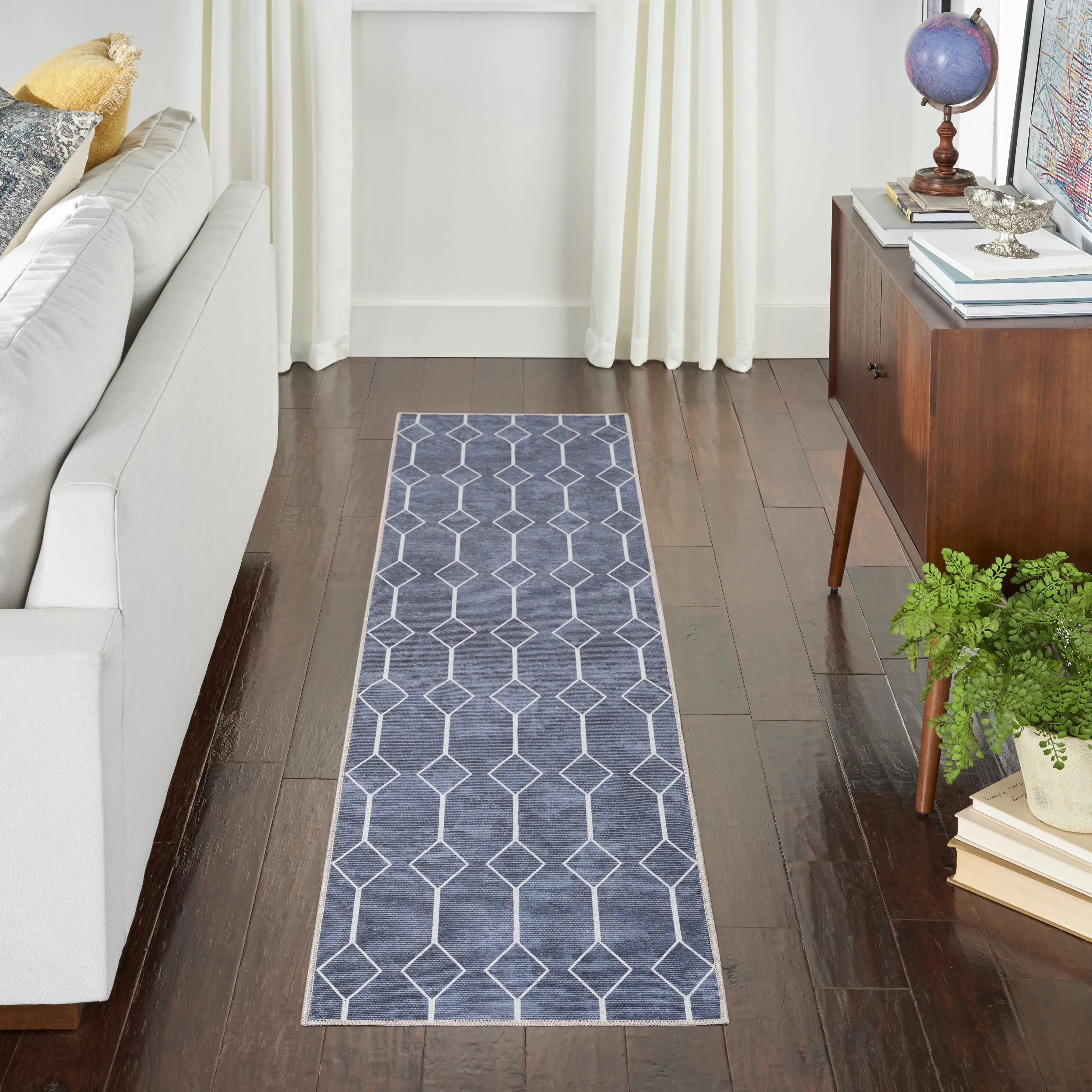 New Concept Washables Indoor only Geometric Machine Washable Area Rug