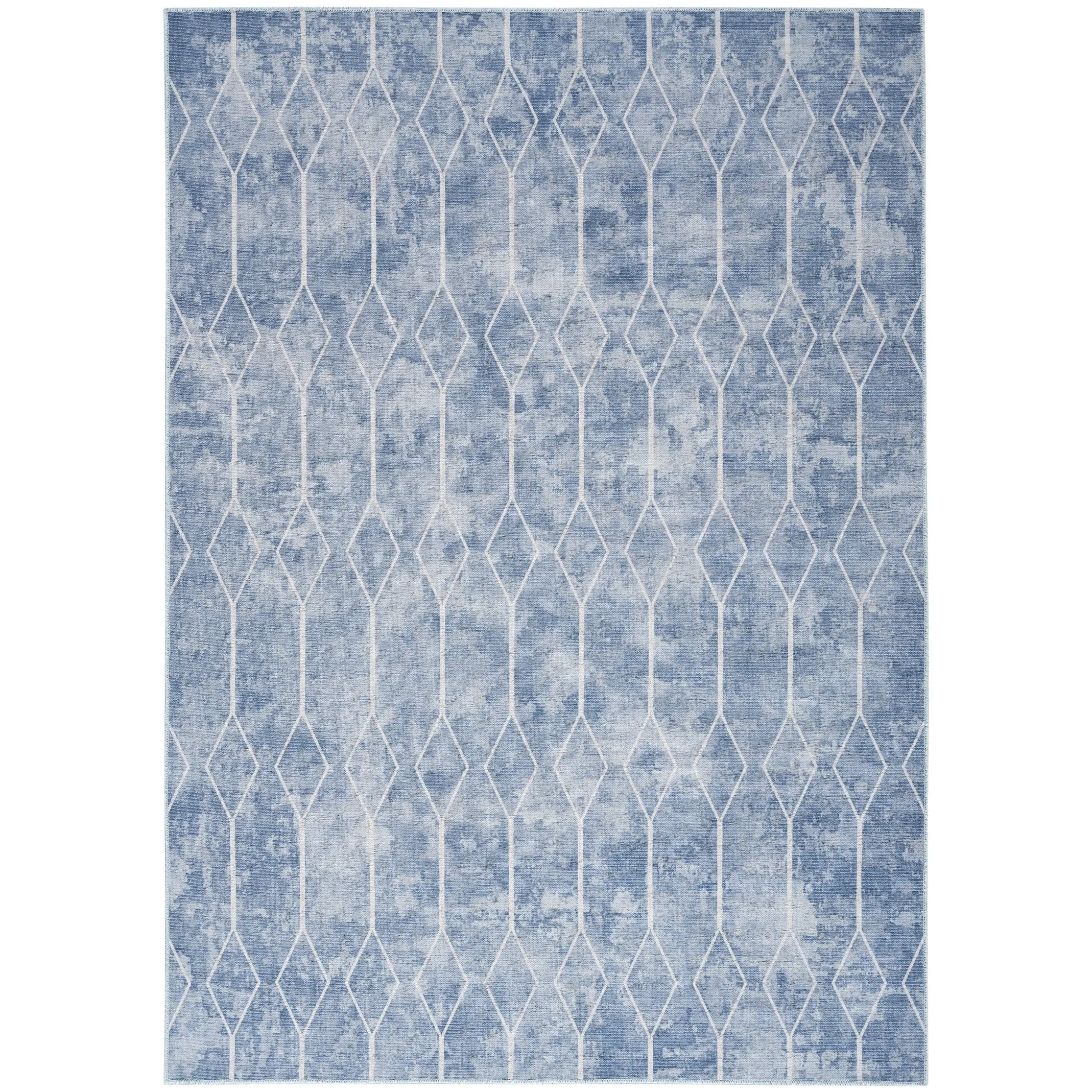 New Concept Washables Indoor only Geometric Machine Washable Area Rug