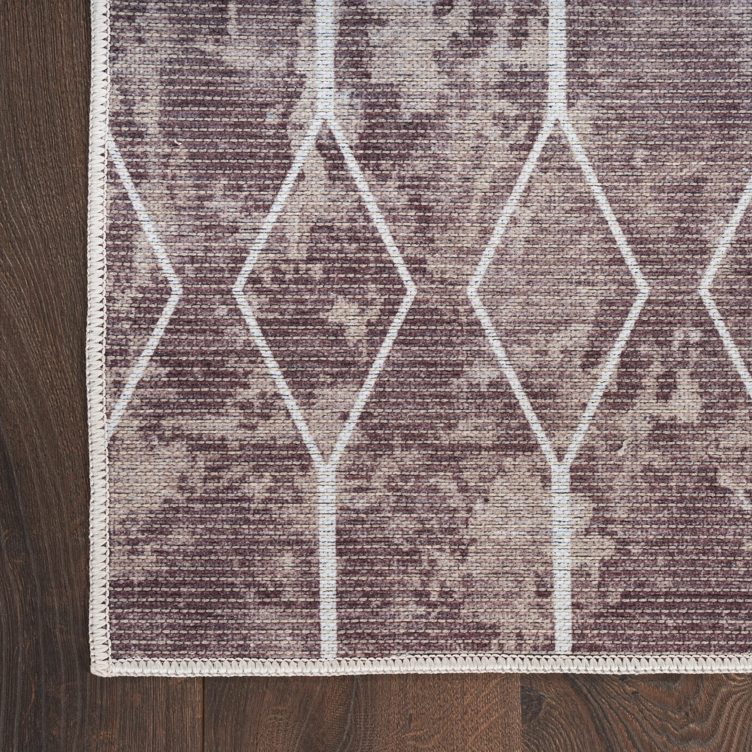 New Concept Washables Indoor only Geometric Machine Washable Area Rug
