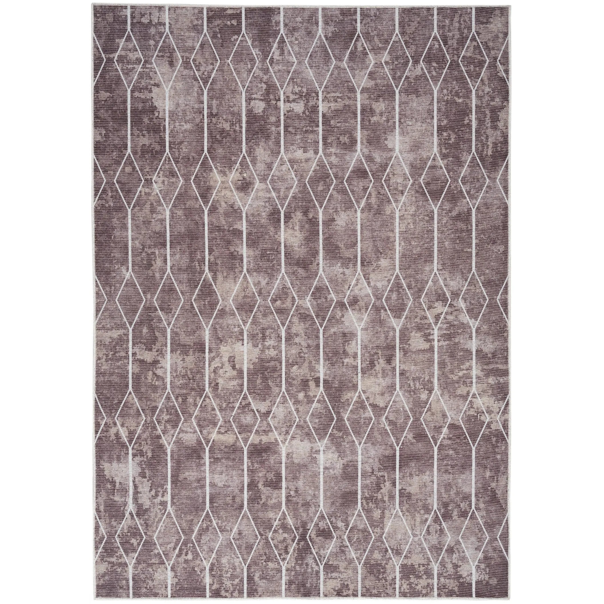 New Concept Washables Indoor only Geometric Machine Washable Area Rug