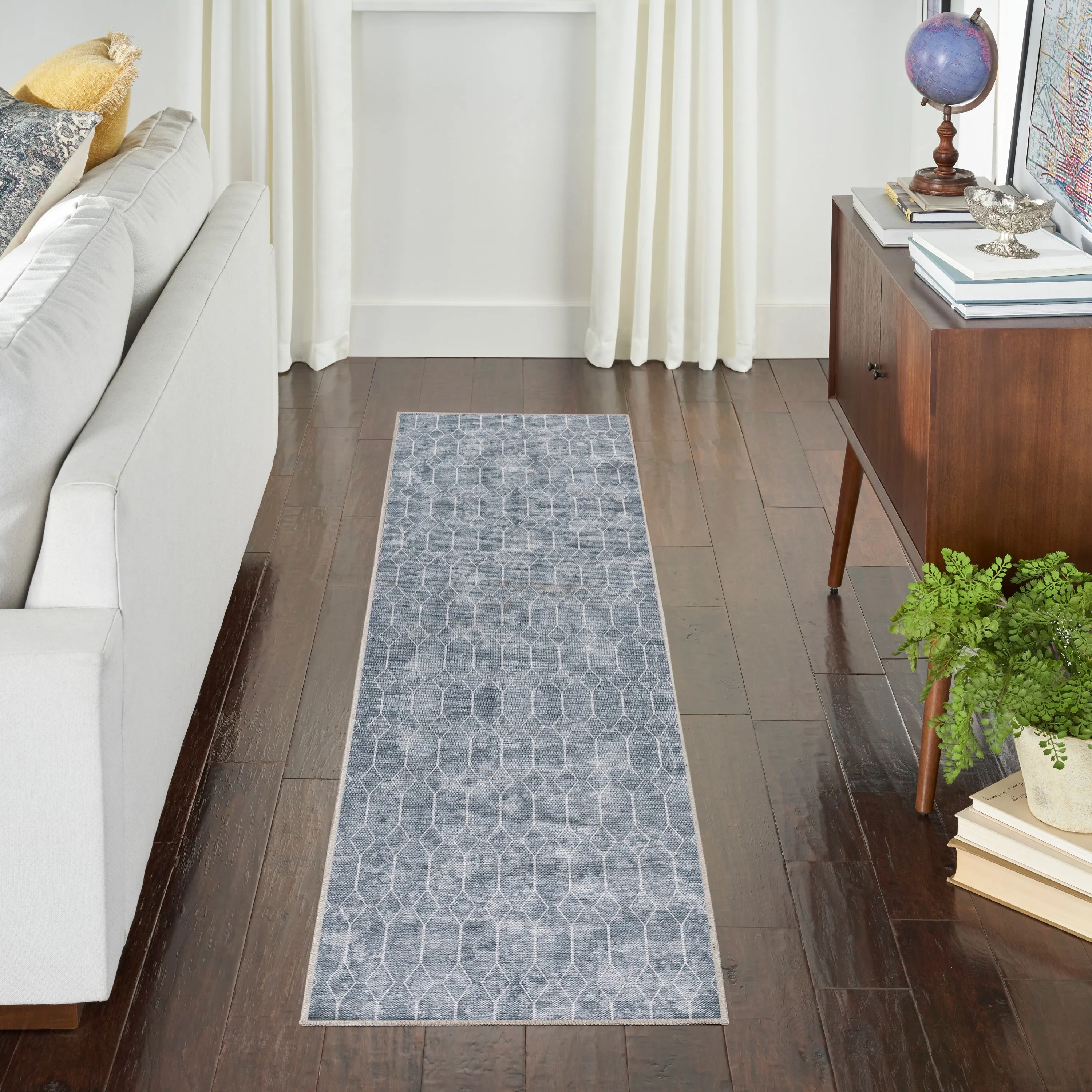 New Concept Washables Indoor only Geometric Machine Washable Area Rug