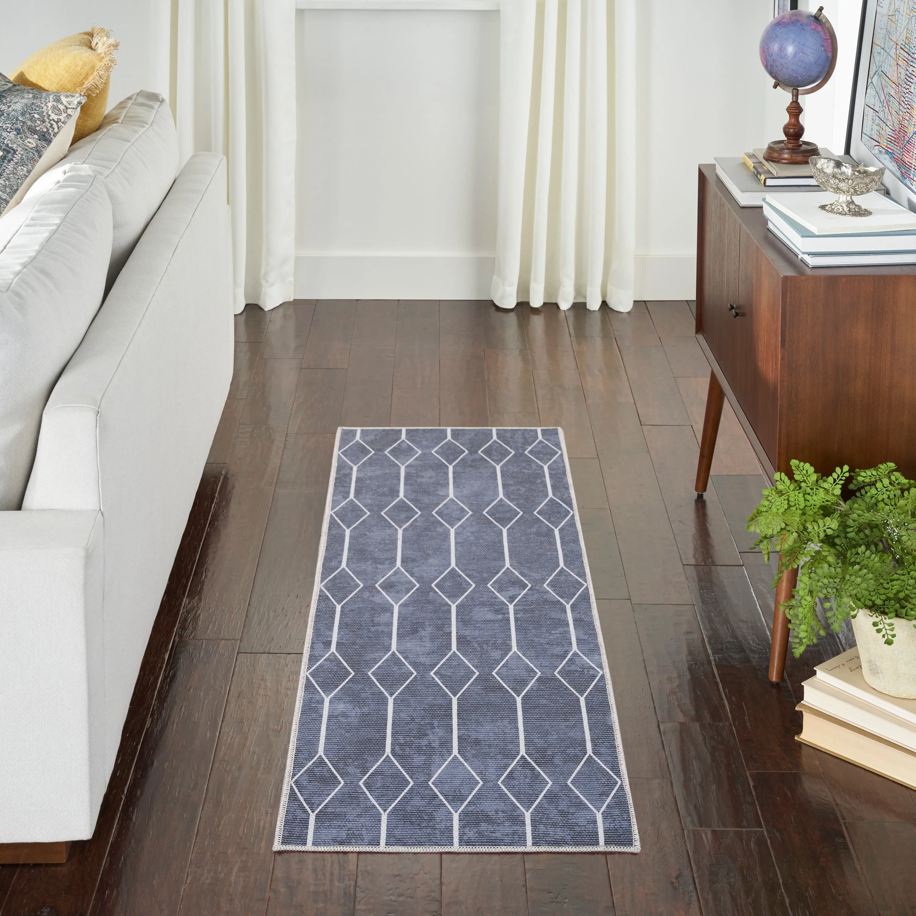 New Concept Washables Indoor only Geometric Machine Washable Area Rug