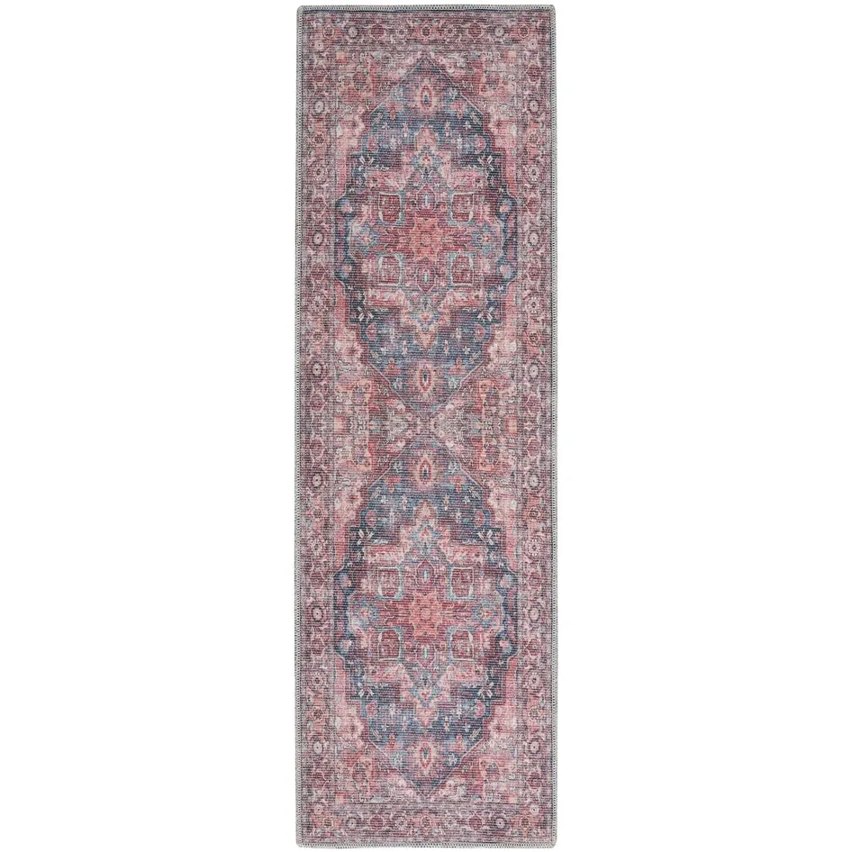 New Concept Washables Persian Boho Machine Washable Area Rug