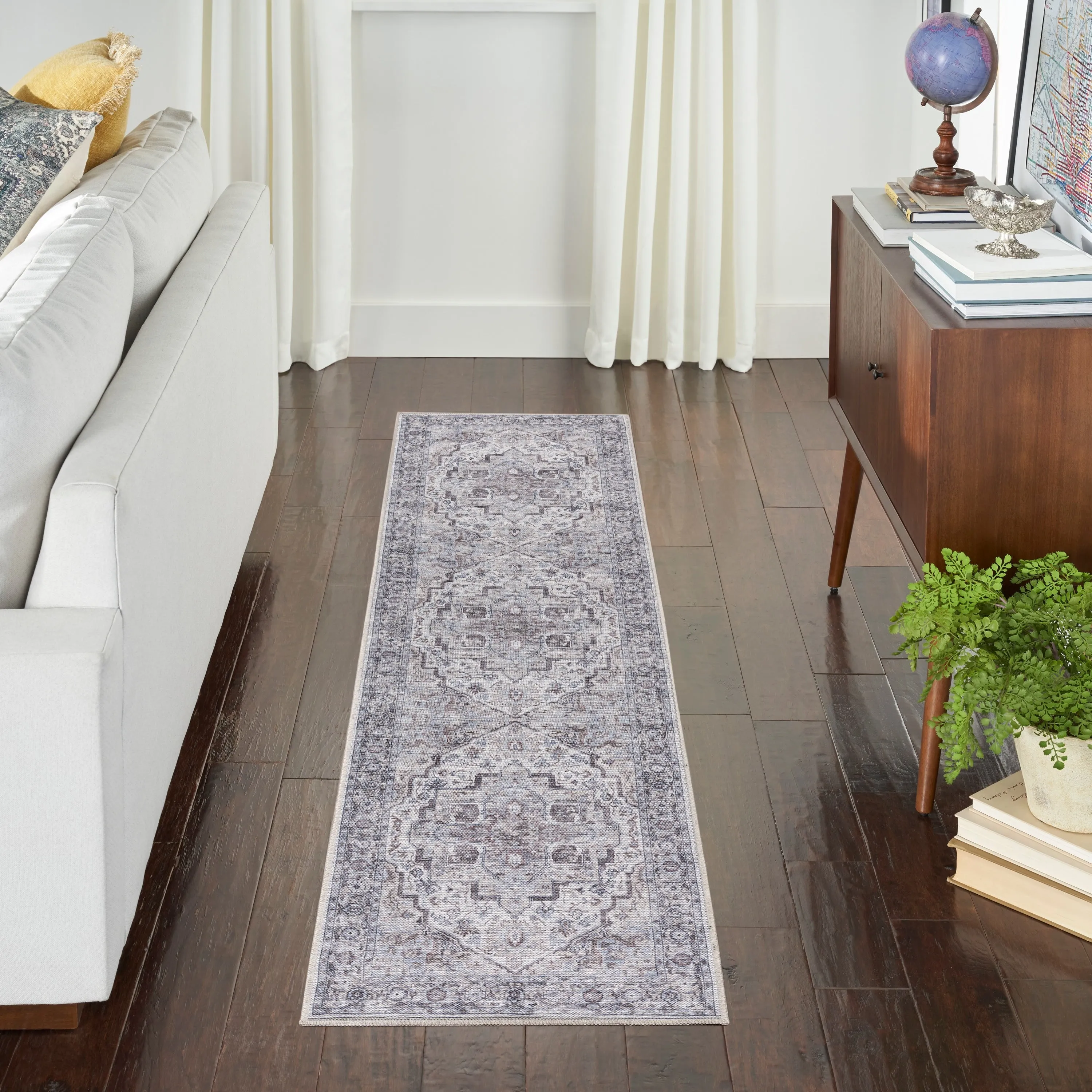 New Concept Washables Persian Boho Machine Washable Area Rug