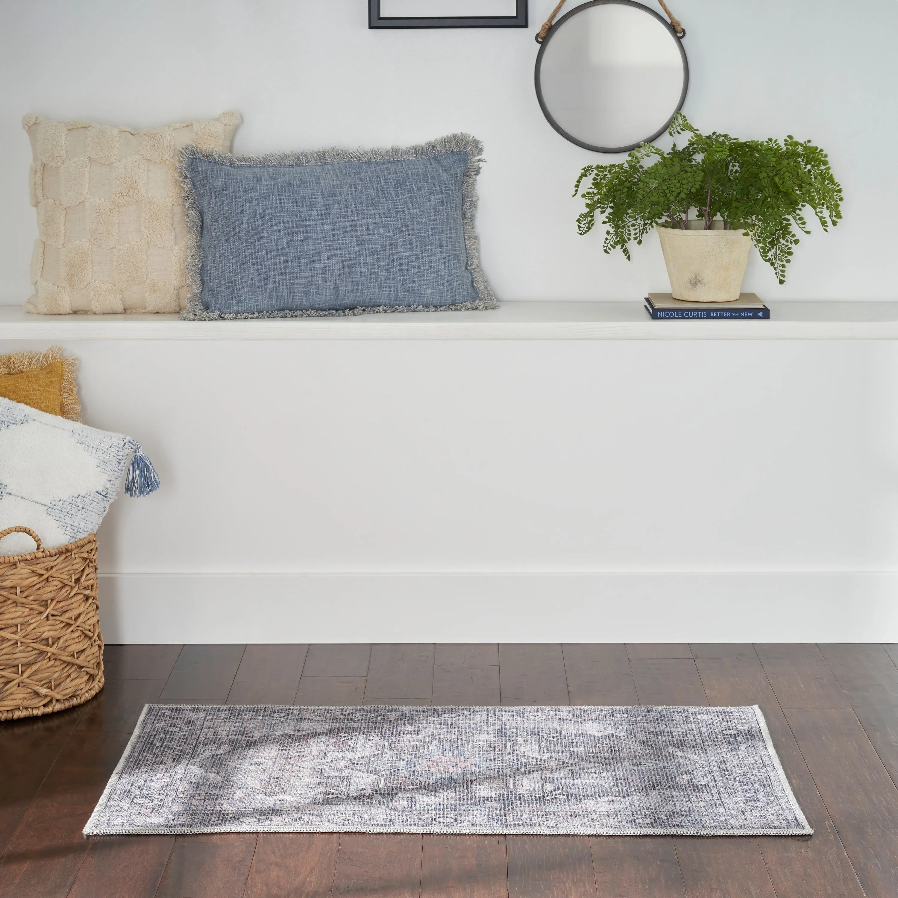 New Concept Washables Persian Boho Machine Washable Area Rug