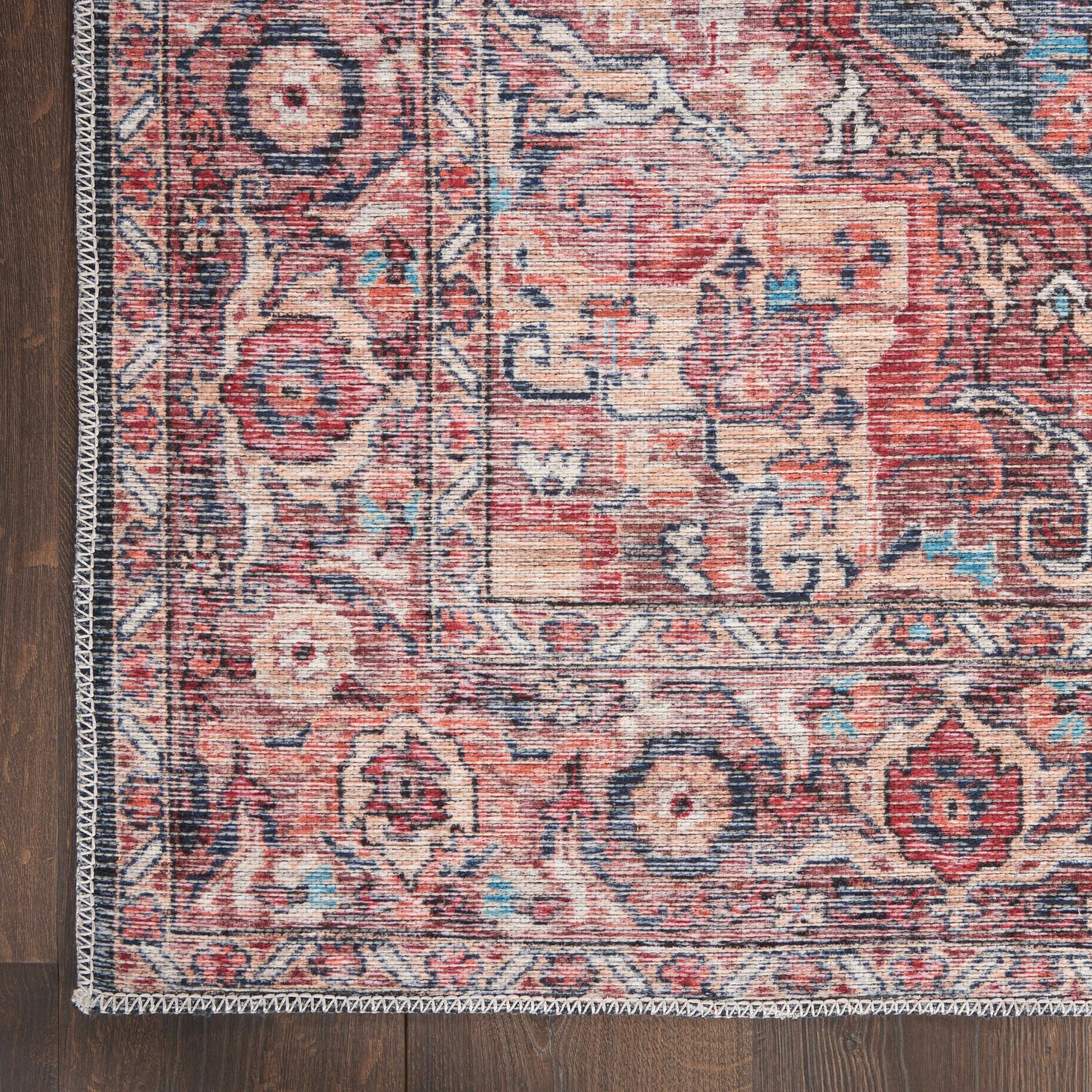 New Concept Washables Persian Boho Machine Washable Area Rug