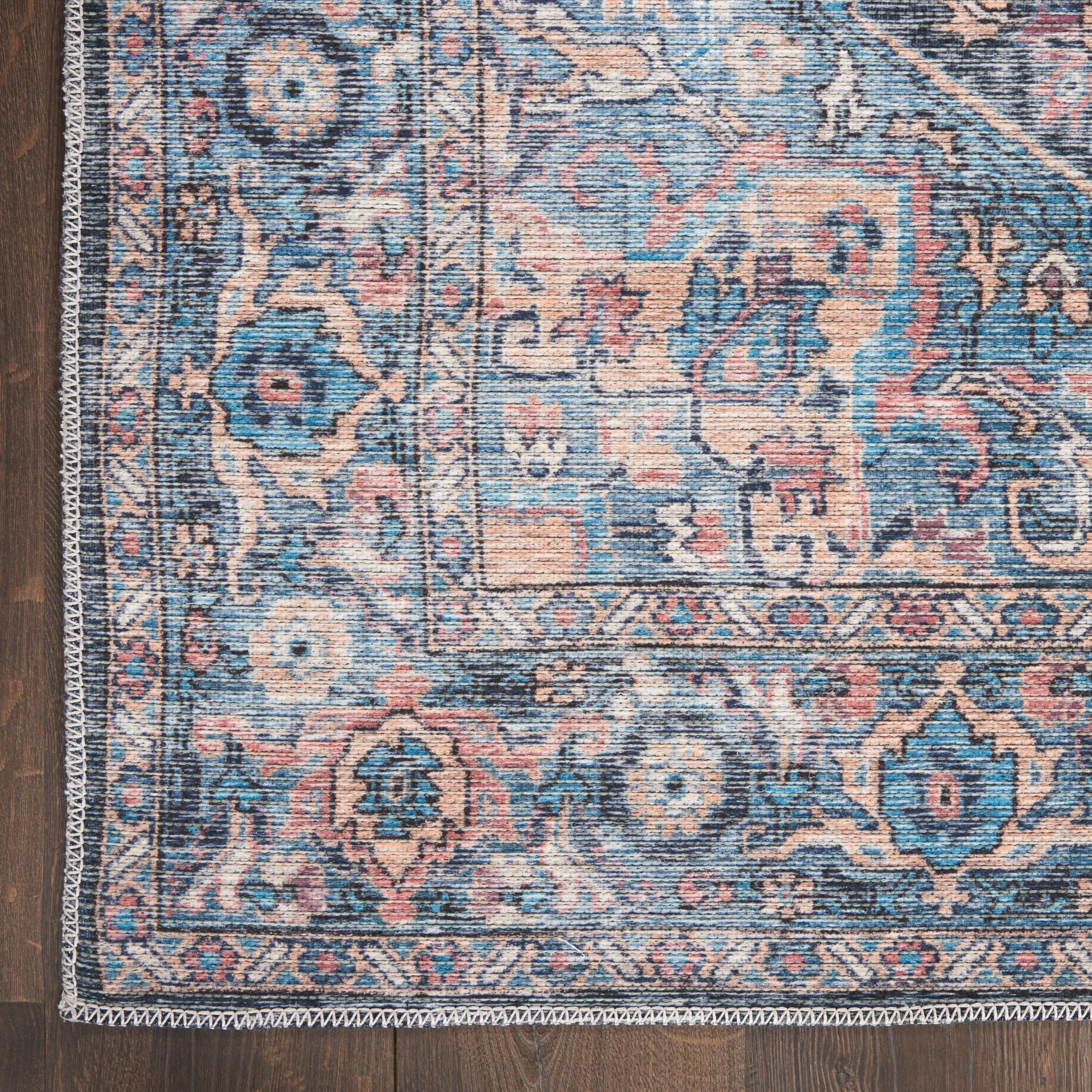 New Concept Washables Persian Boho Machine Washable Area Rug