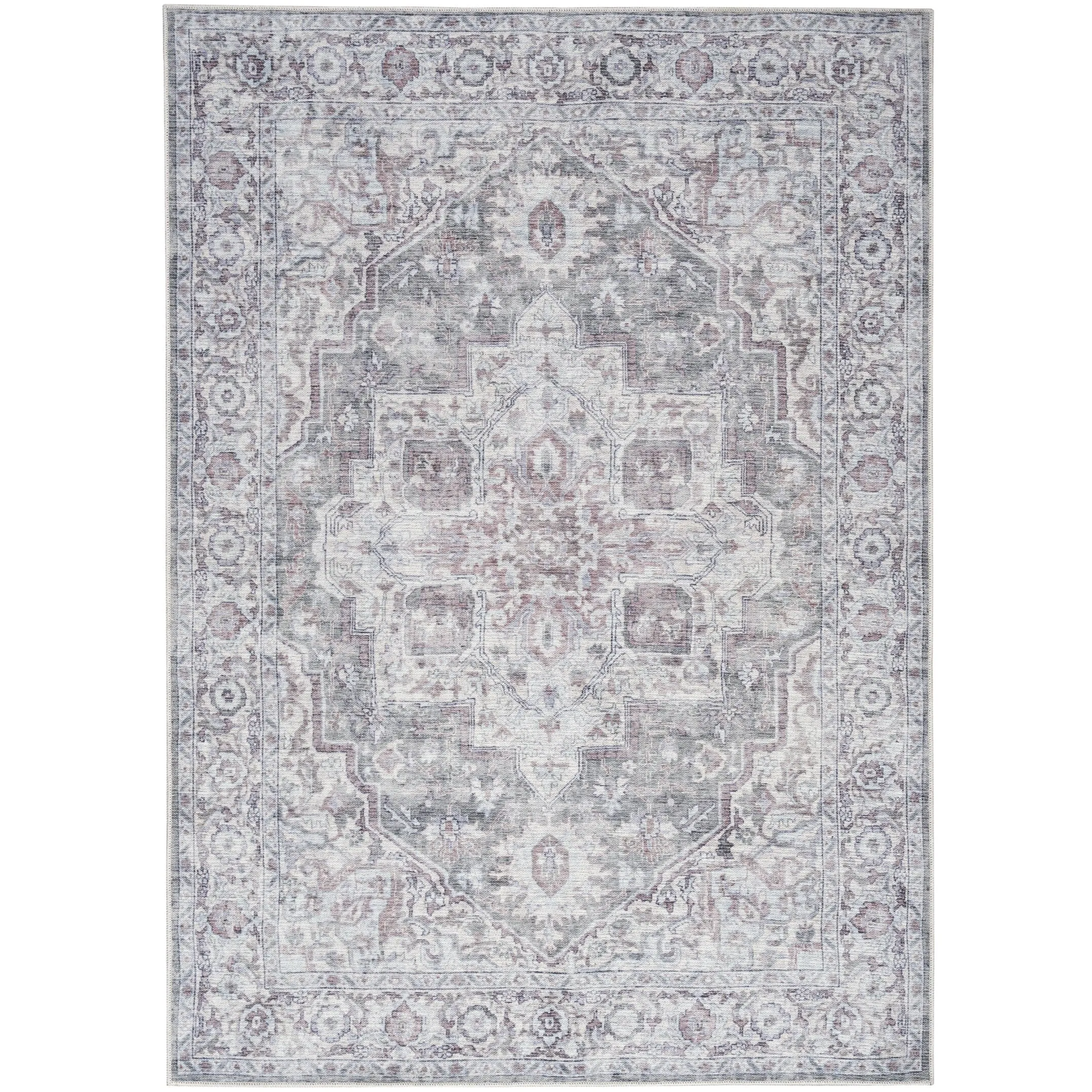 New Concept Washables Persian Boho Machine Washable Area Rug