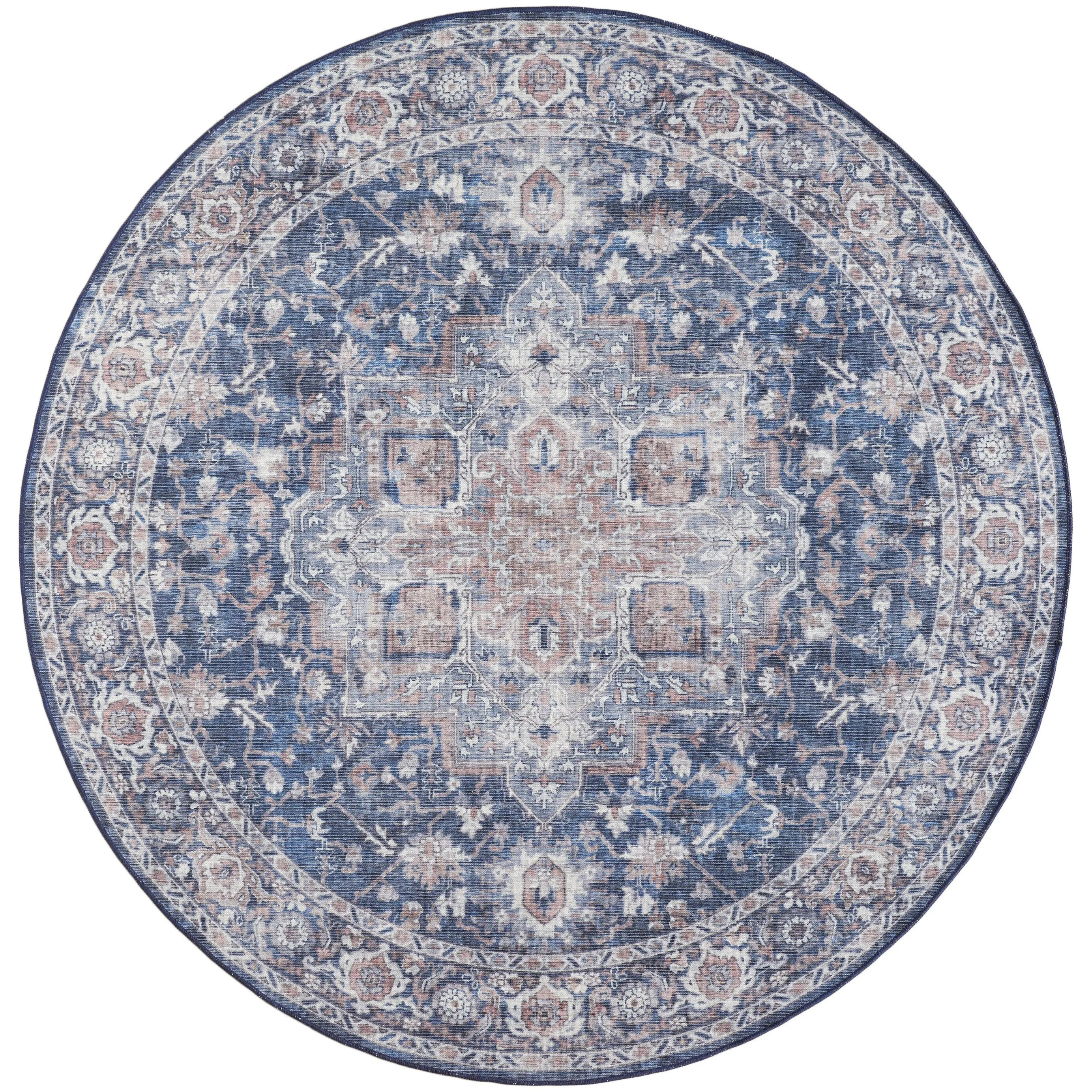 New Concept Washables Persian Boho Machine Washable Area Rug