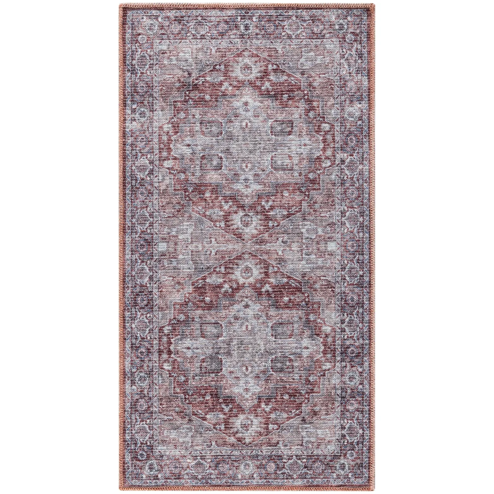 New Concept Washables Persian Boho Machine Washable Area Rug