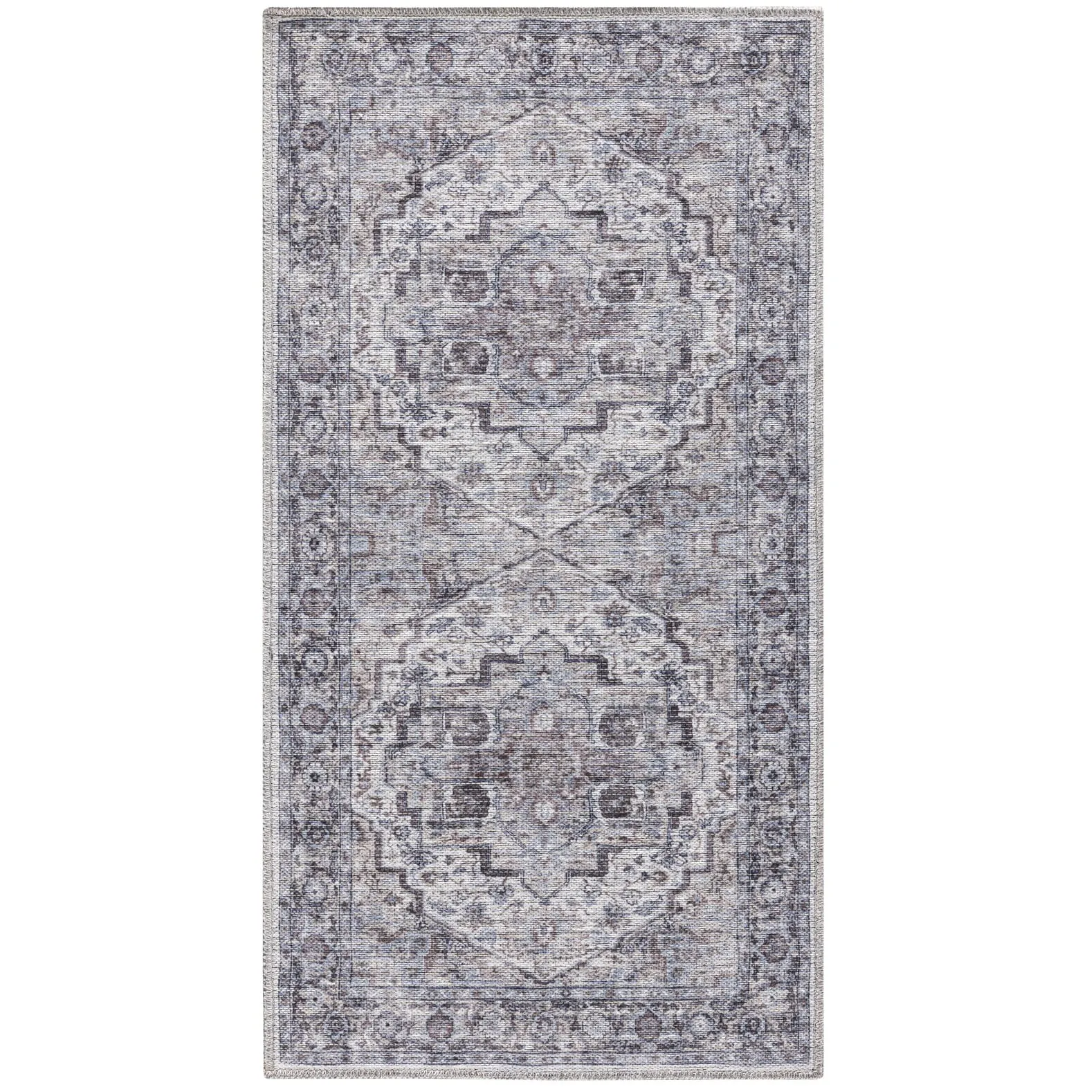 New Concept Washables Persian Boho Machine Washable Area Rug