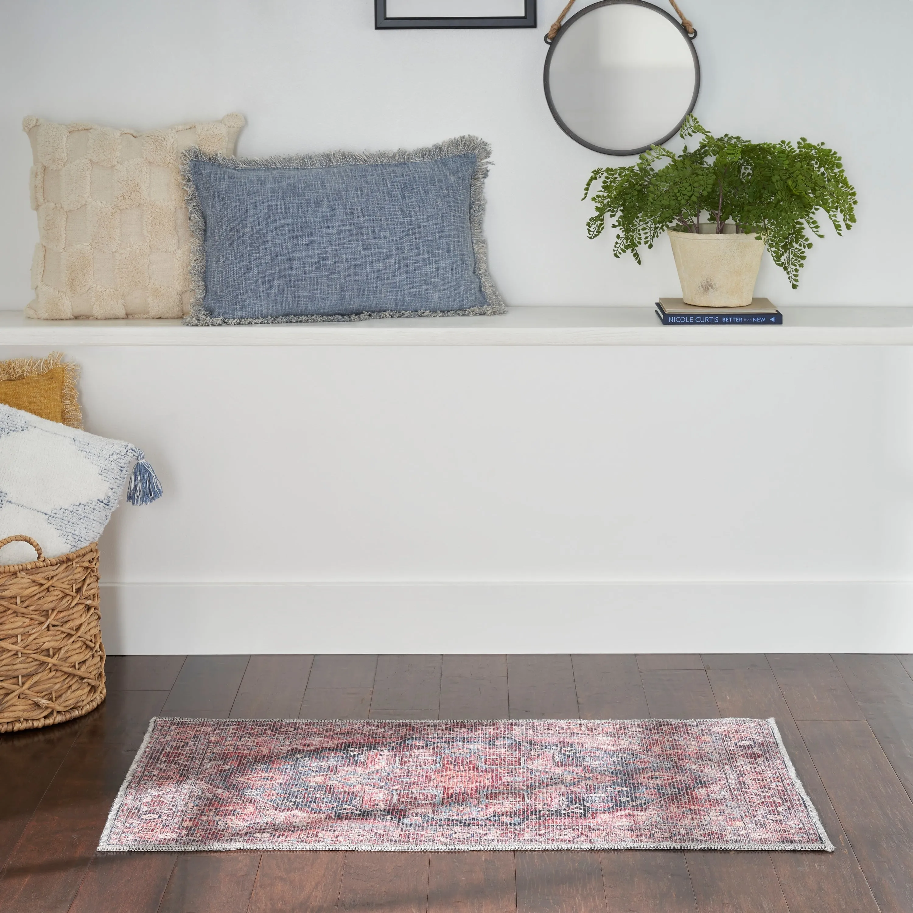 New Concept Washables Persian Boho Machine Washable Area Rug