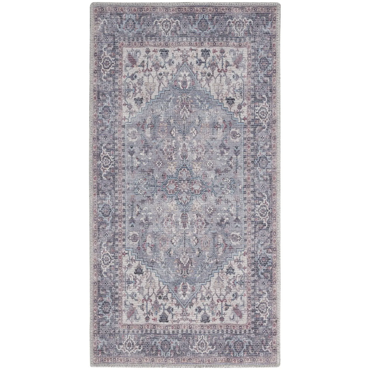 New Concept Washables Persian Boho Machine Washable Area Rug