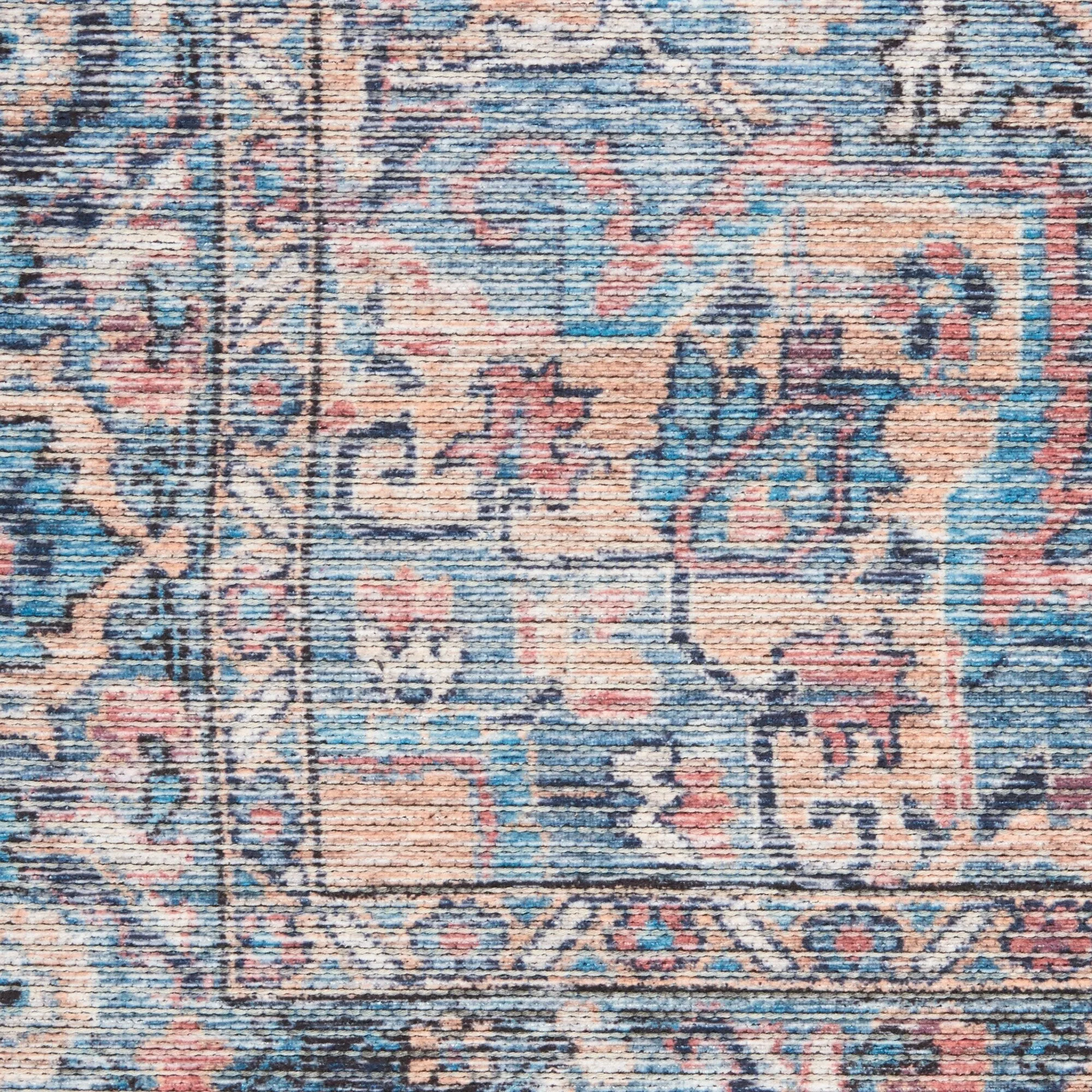 New Concept Washables Persian Boho Machine Washable Area Rug
