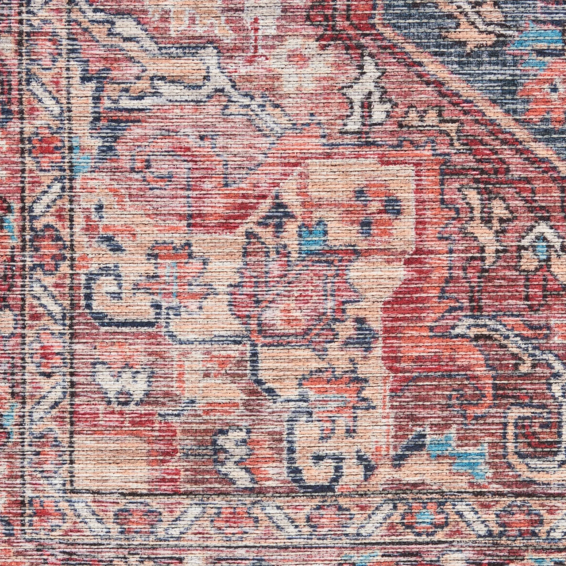 New Concept Washables Persian Boho Machine Washable Area Rug