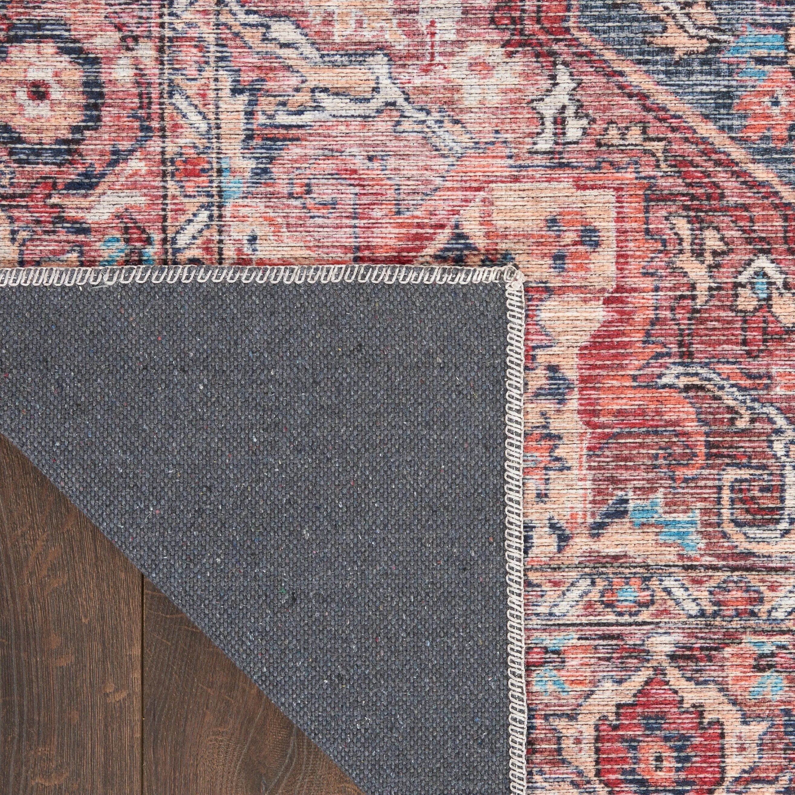 New Concept Washables Persian Boho Machine Washable Area Rug