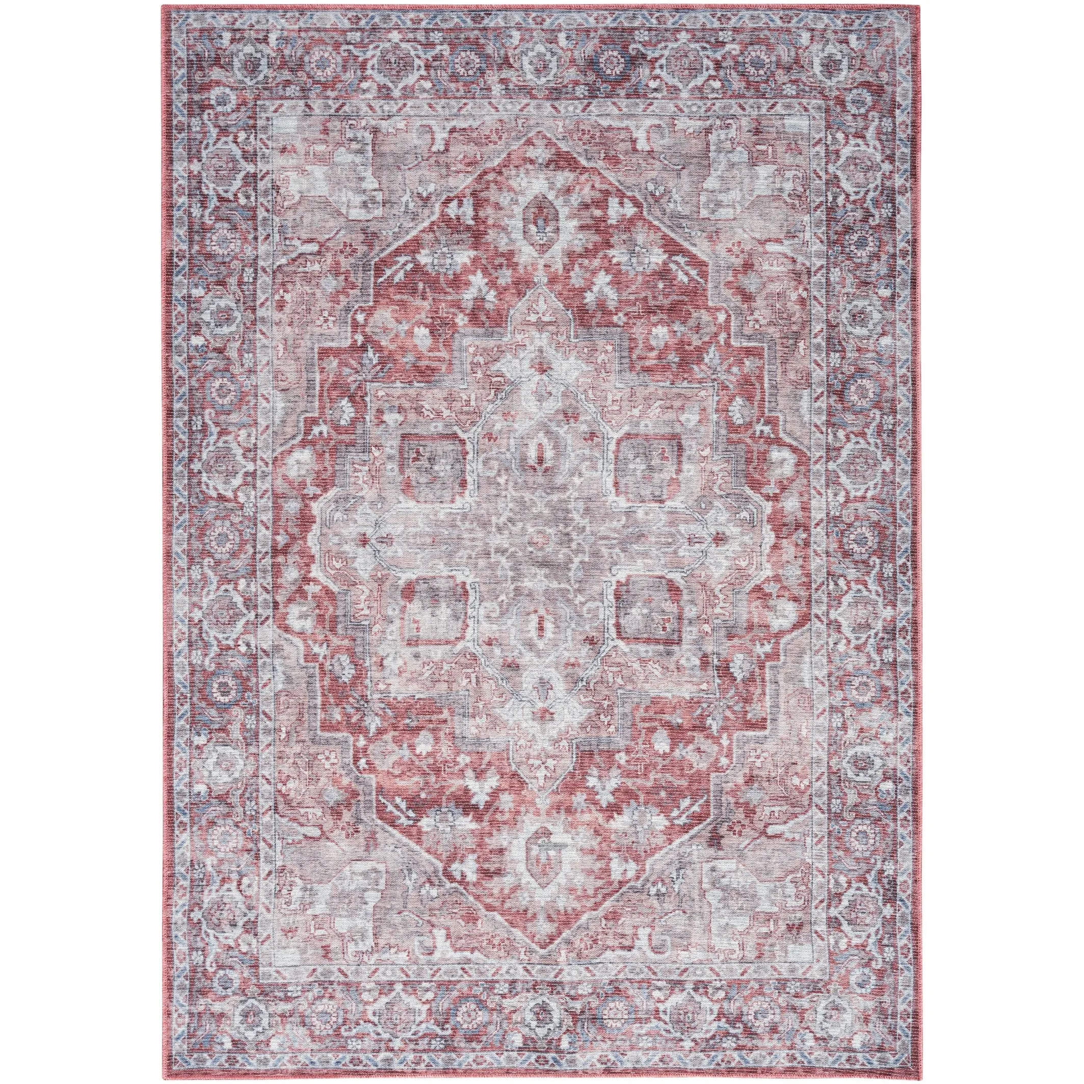 New Concept Washables Persian Boho Machine Washable Area Rug